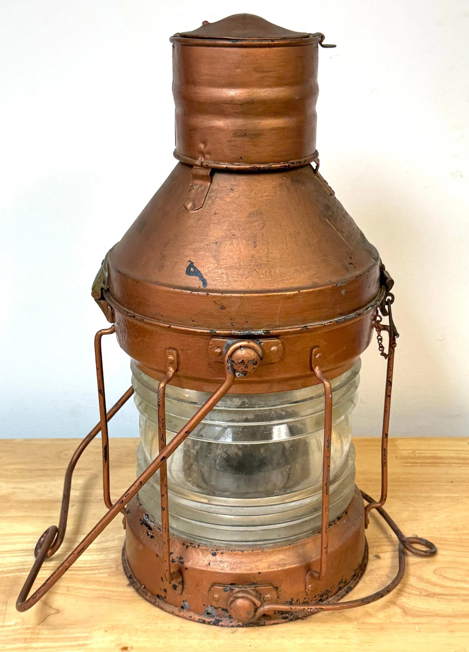 Antique English Maritime Lantern "Meteorite 50811" by Meteorite Lamp Co. - 8