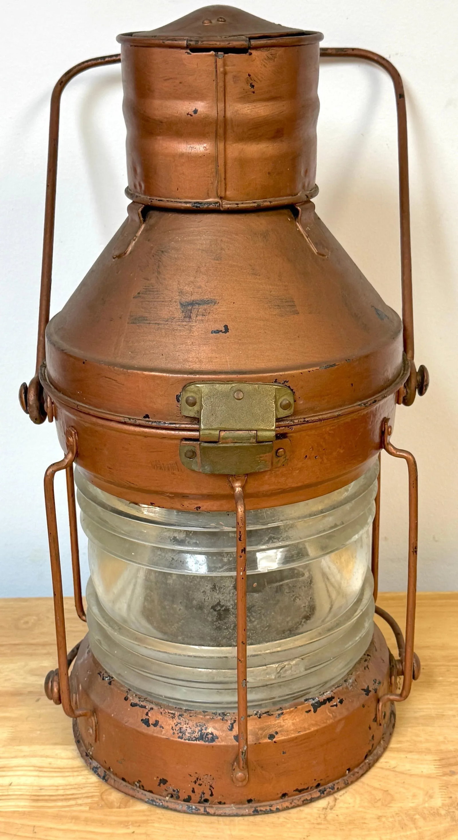 Antique English Maritime Lantern "Meteorite 50811" by Meteorite Lamp Co. - 9