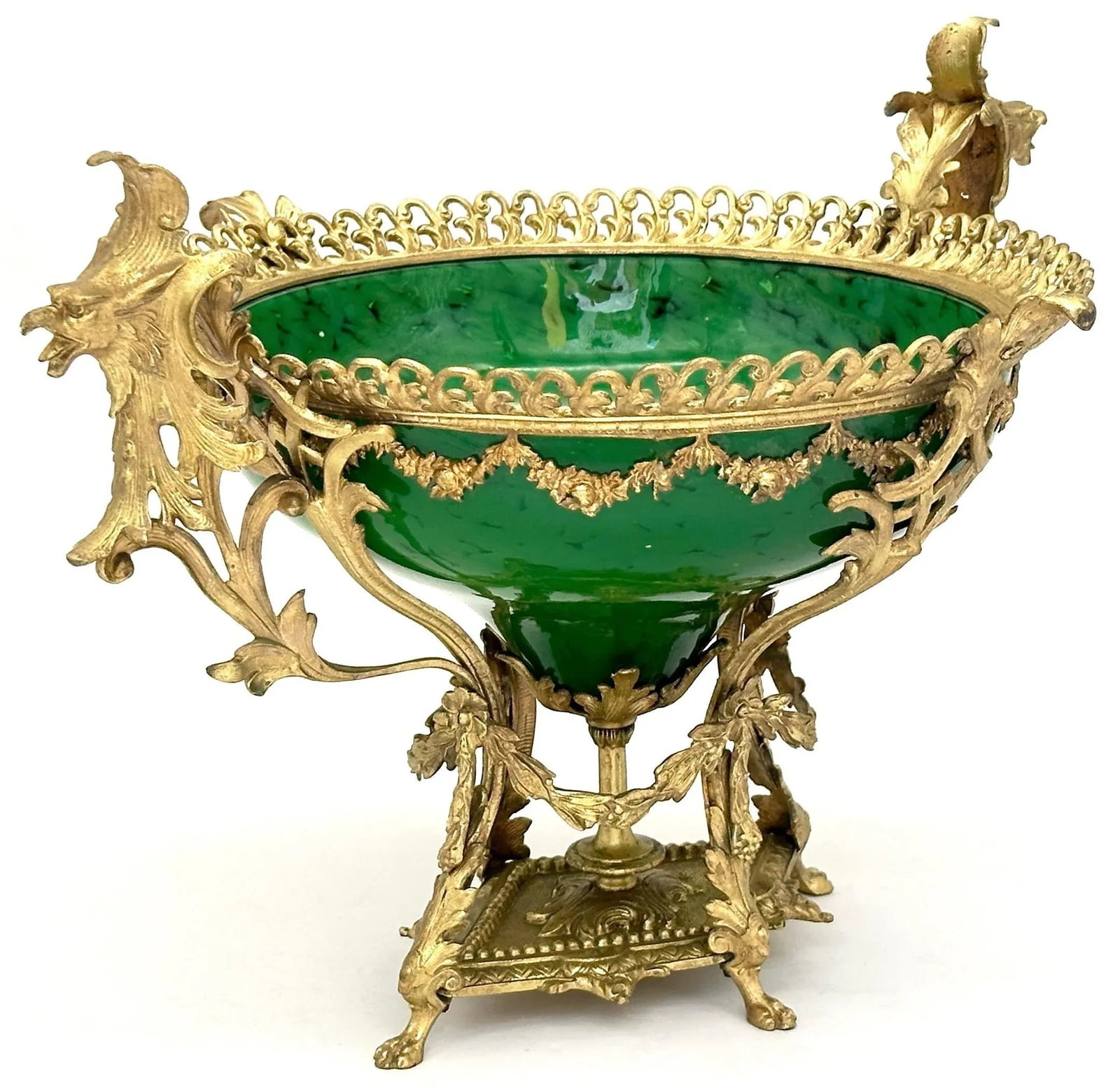 Belle Époque Ormolu-Mounted Loetz Style Art Glass Centerpiece, circa 1890 - 11