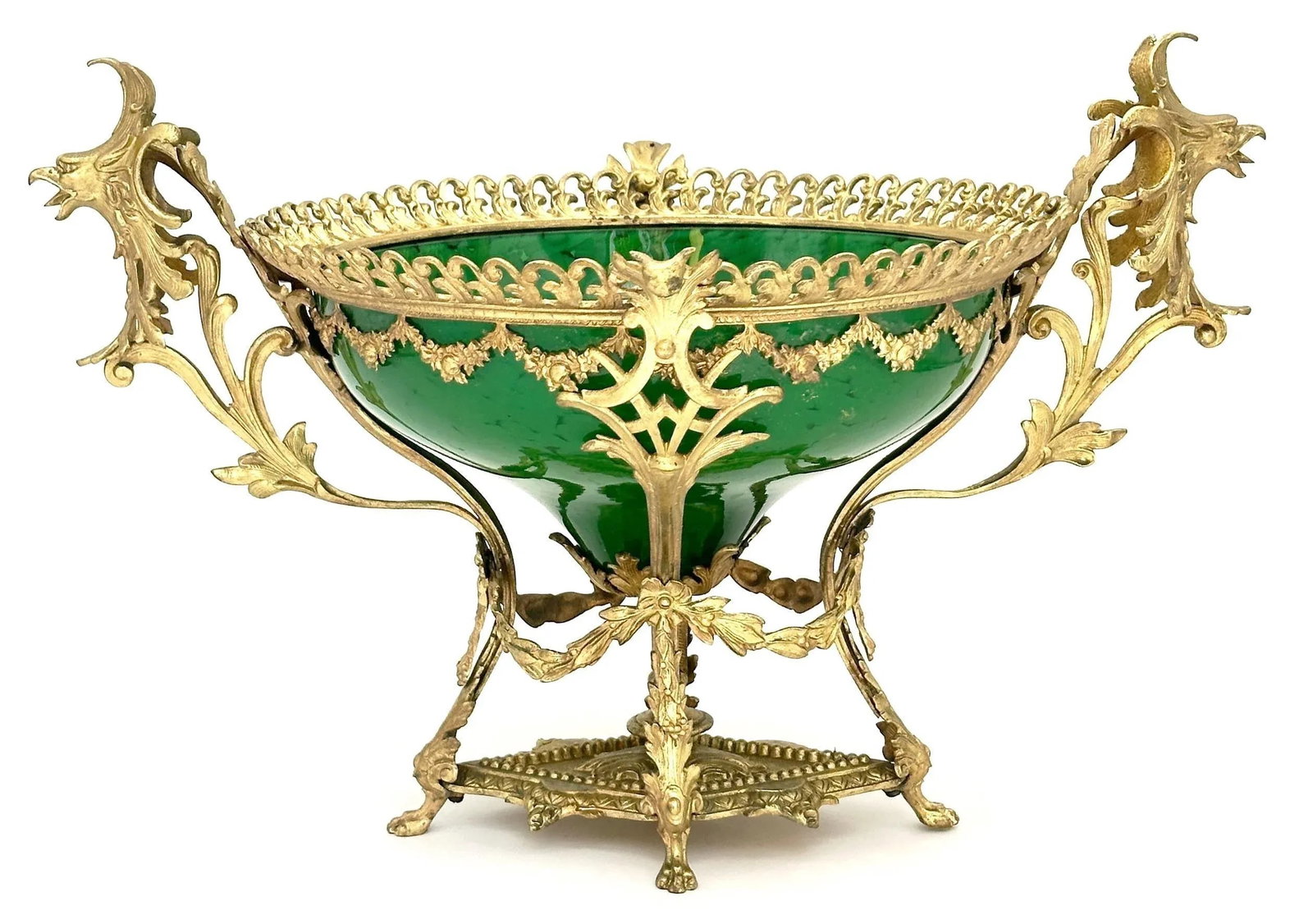 Belle Époque Ormolu-Mounted Loetz Style Art Glass Centerpiece, circa 1890 - 5