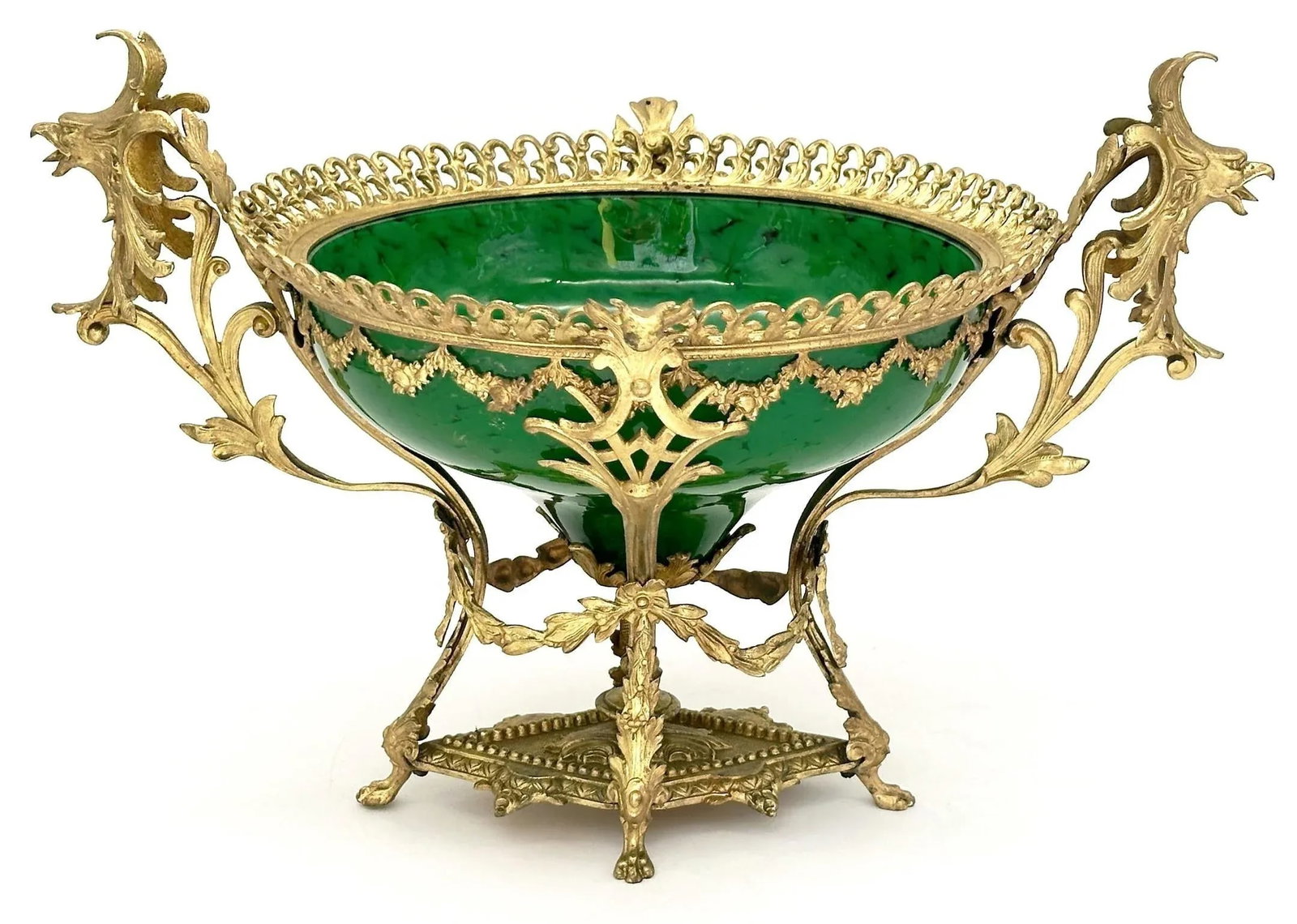 Belle Époque Ormolu-Mounted Loetz Style Art Glass Centerpiece, circa 1890 - 6