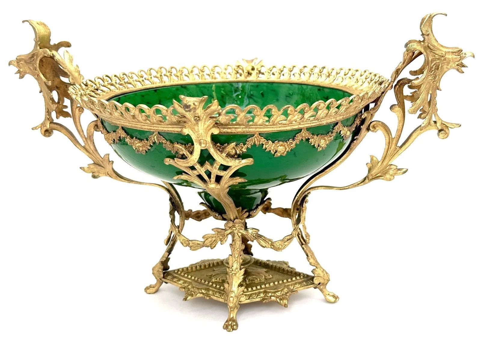 Belle Époque Ormolu-Mounted Loetz Style Art Glass Centerpiece, circa 1890 - 7