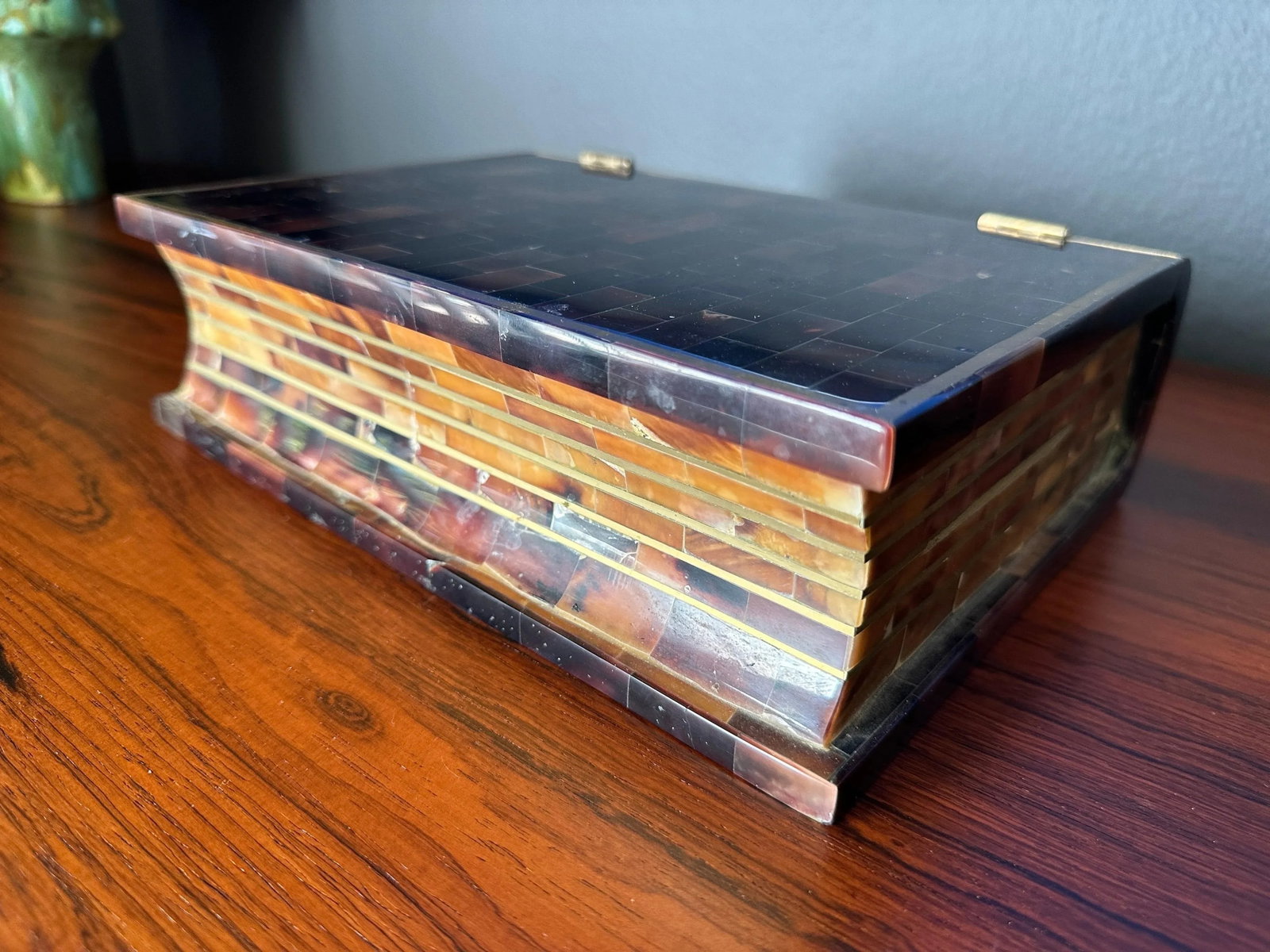 Tessellated Horn Jewelry Box - 2