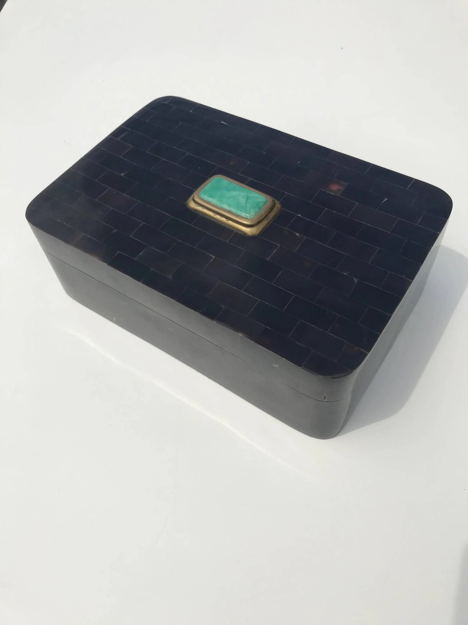 Tessellated Horn Jewelry Box by Maitland-Smith - 3
