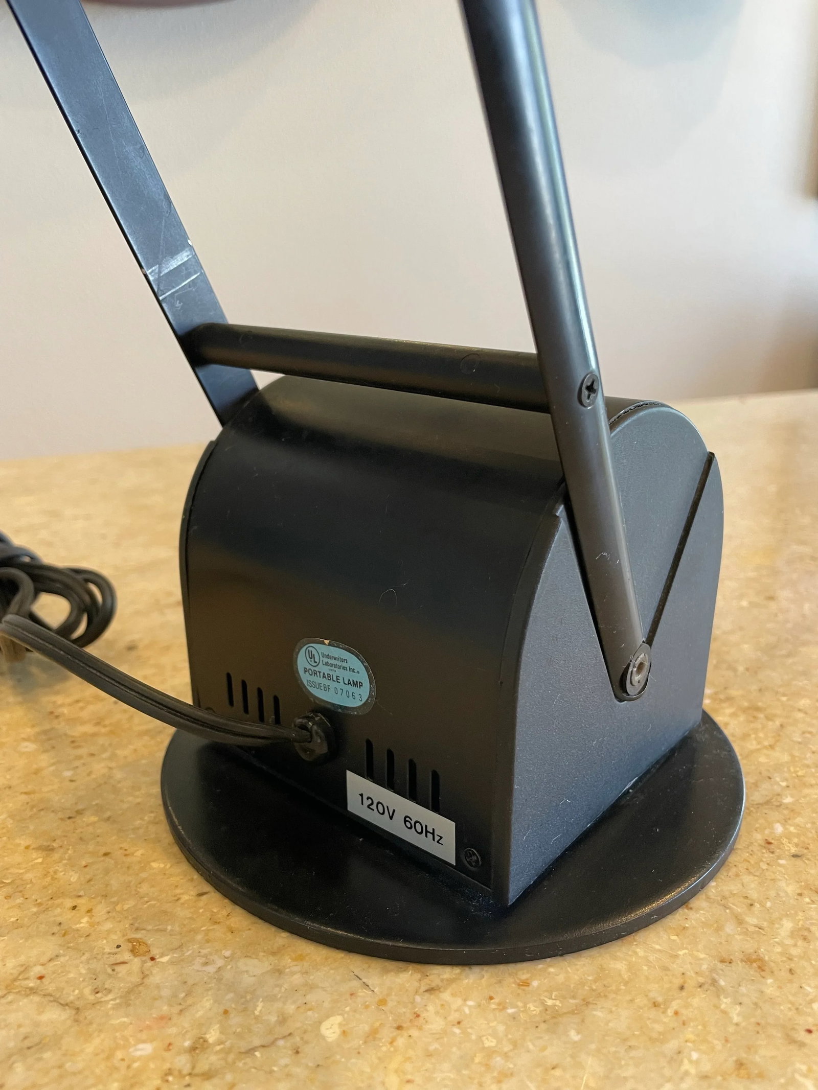 1980s Postmodern Black Cantilever Task Lamp by Lite Source Inc. - 2