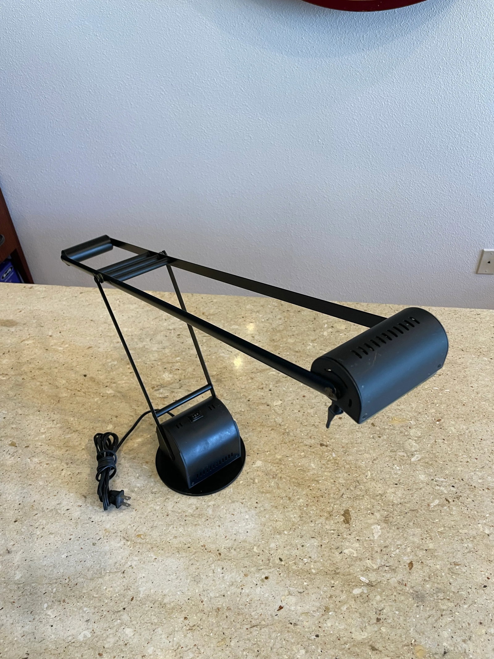 1980s Postmodern Black Cantilever Task Lamp by Lite Source Inc. - 6
