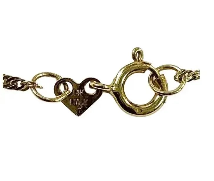 14k Gold "J" Initial Pendant Necklace With Diamond Accent - 5
