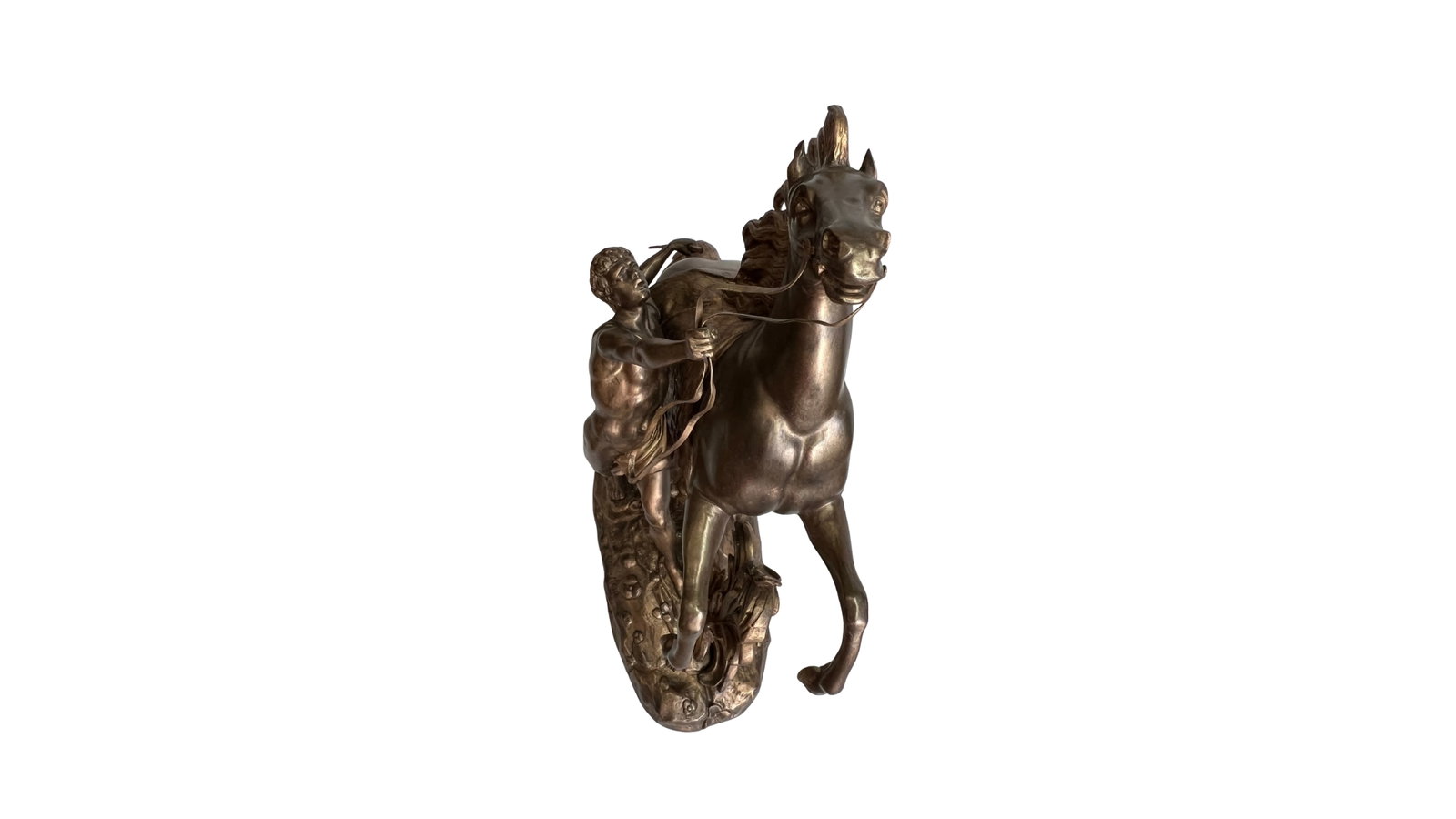 Antique Bronze Sculpture Styled After Cheval De Marly by Guillaume Coustou - 5