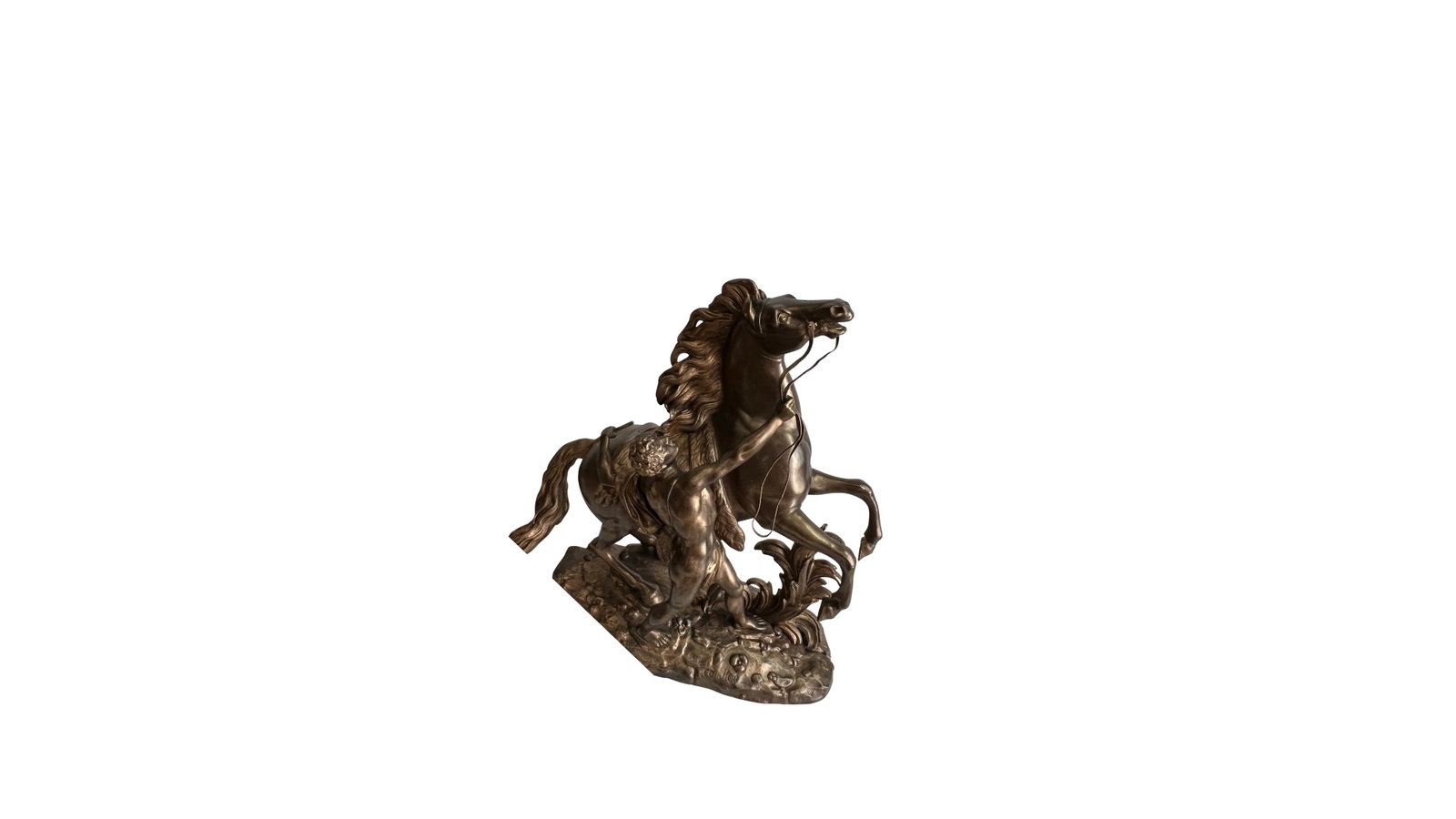 Antique Bronze Sculpture Styled After Cheval De Marly by Guillaume Coustou - 6