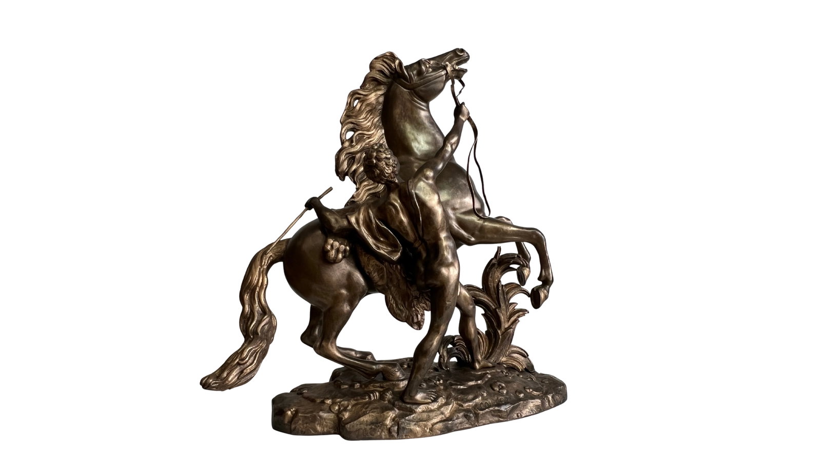 Antique Bronze Sculpture Styled After Cheval De Marly by Guillaume Coustou - 8