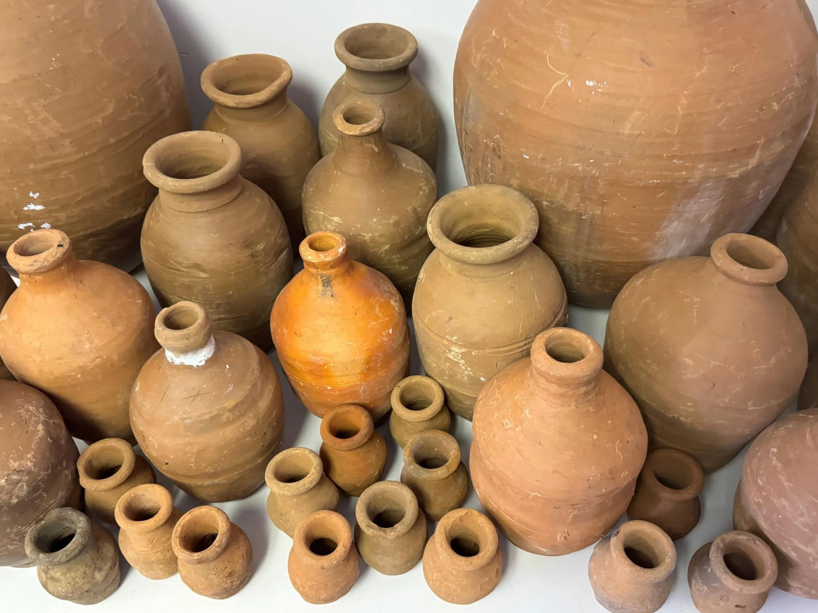 46 Piece Collection of 19th /20th C. Spanish Colonial Tinajas/ Vases - 4