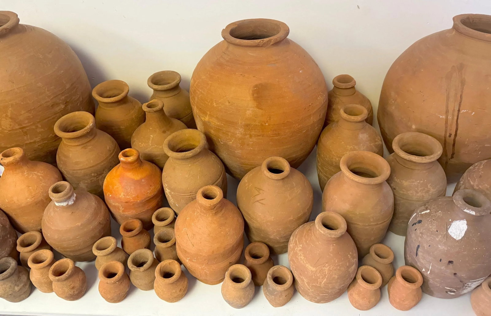 46 Piece Collection of 19th /20th C. Spanish Colonial Tinajas/ Vases - 7