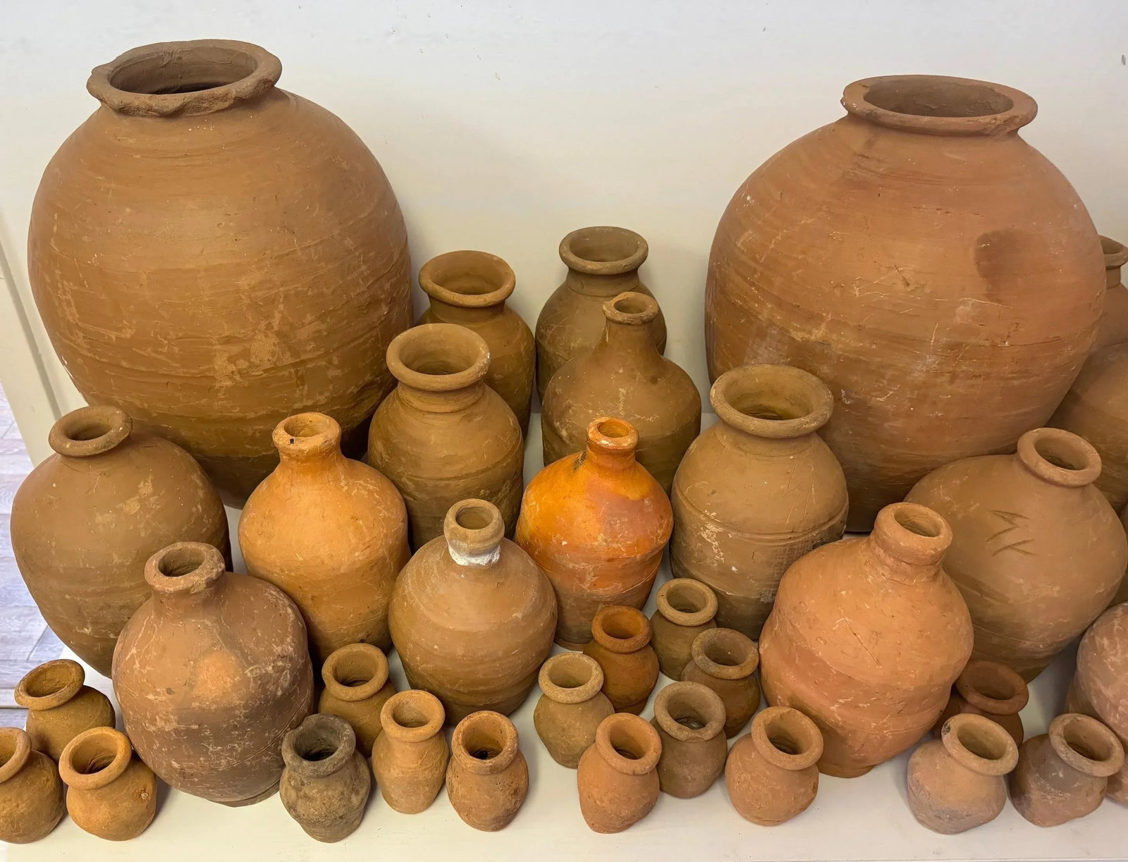 46 Piece Collection of 19th /20th C. Spanish Colonial Tinajas/ Vases - 8
