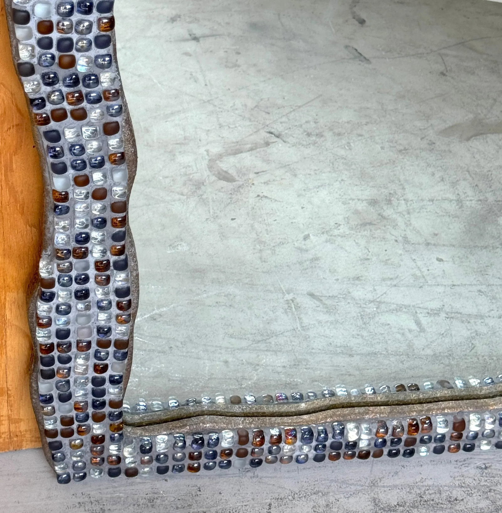 Postmodern Murano Glass Mosaic Biomorphic Mirror, Italy, circa 1990s - 7