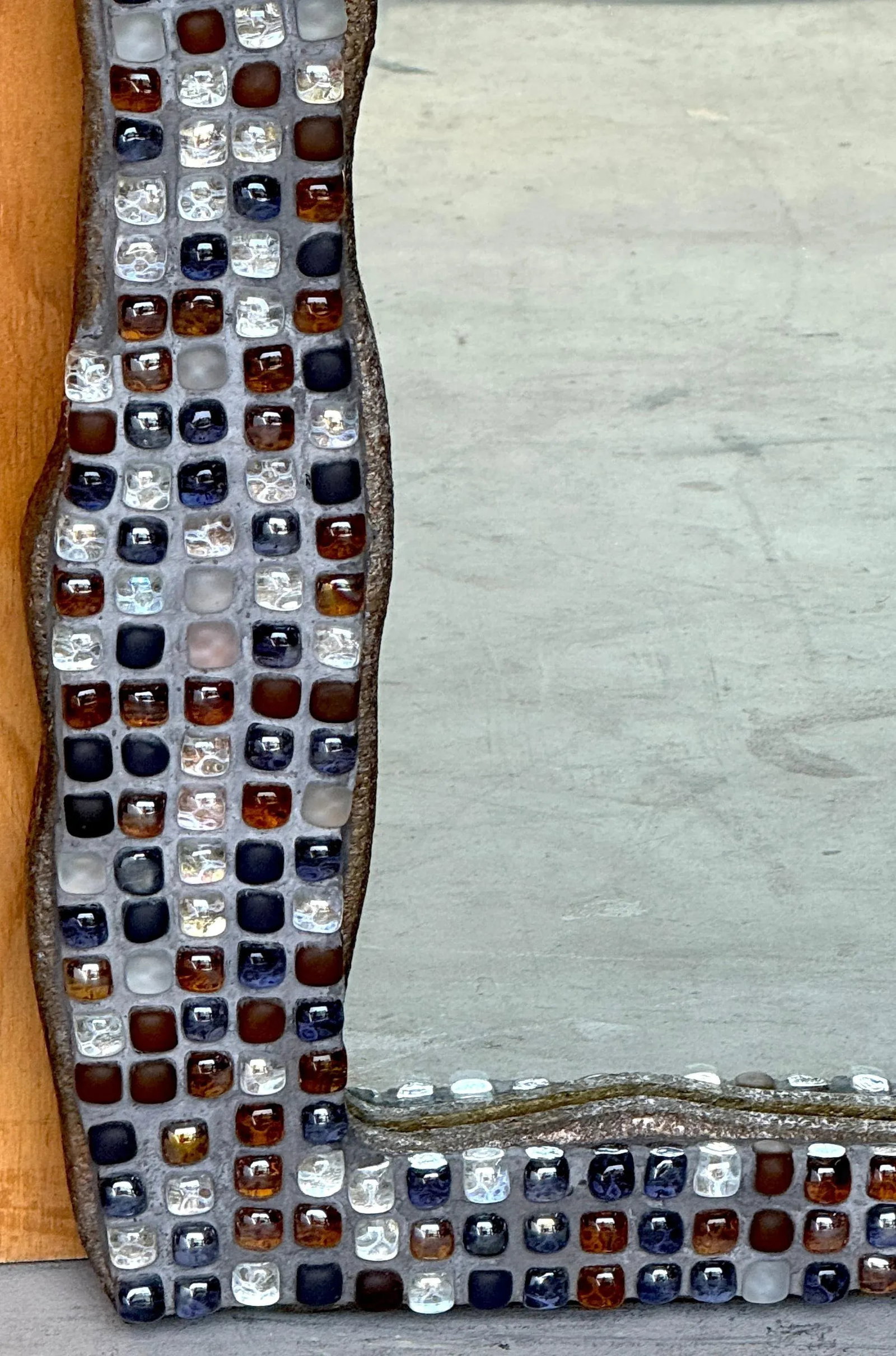 Postmodern Murano Glass Mosaic Biomorphic Mirror, Italy, circa 1990s - 8
