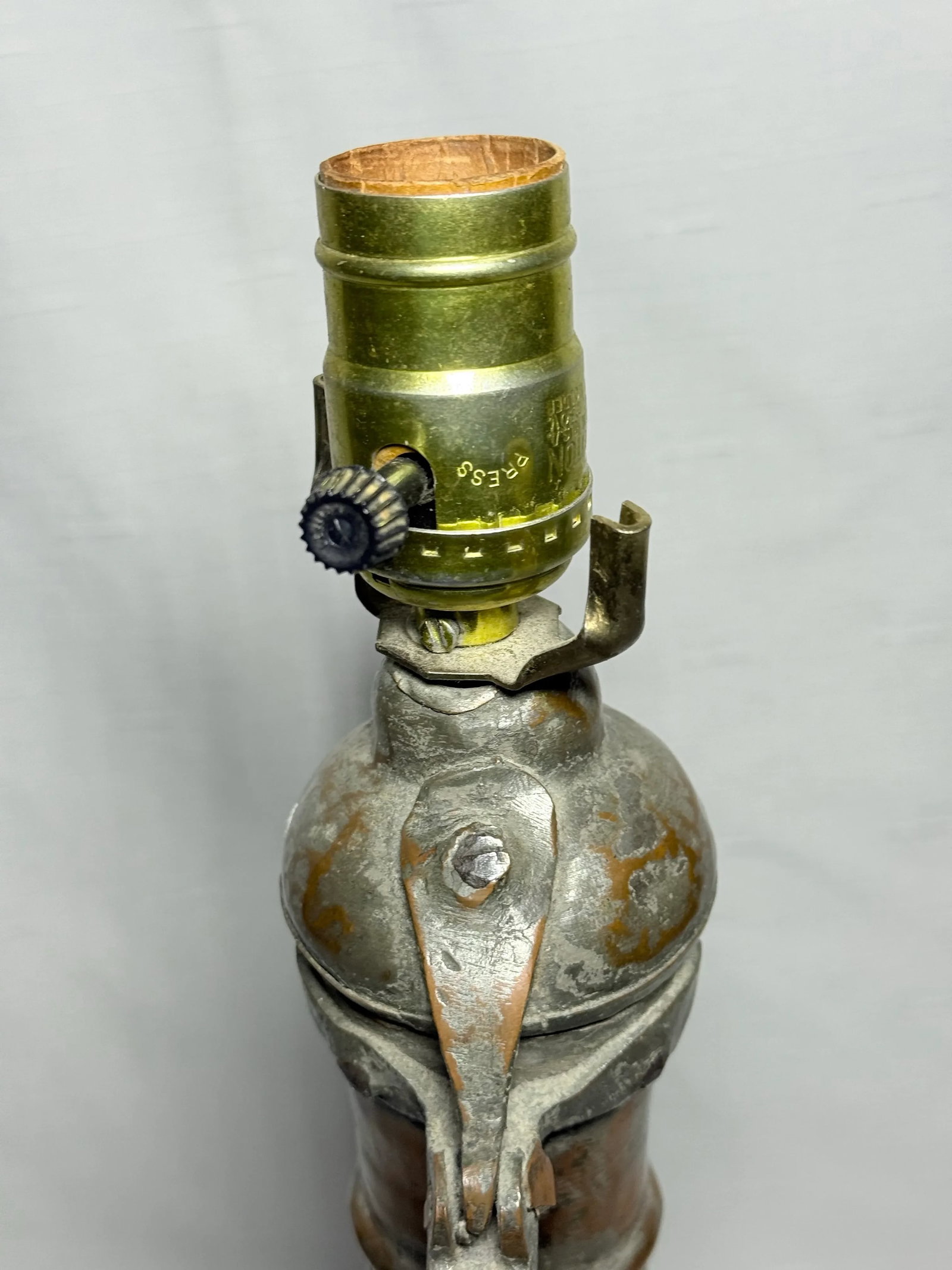 Antique Middle Eastern Copper Ewer Table Lamp - 19th Century Ottoman Craftsmanship - 11
