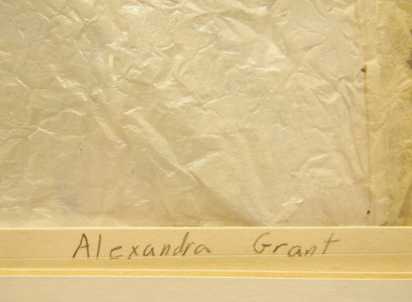 Rare Mixed Media Portrait Painting Attributed to Alexandra Grant and Signed - 8