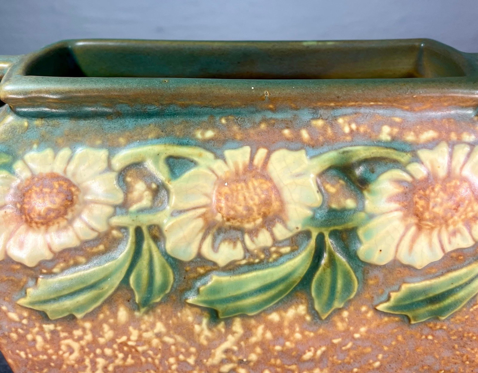 Antique Roseville Dahlrose Art Pottery Vase - 2