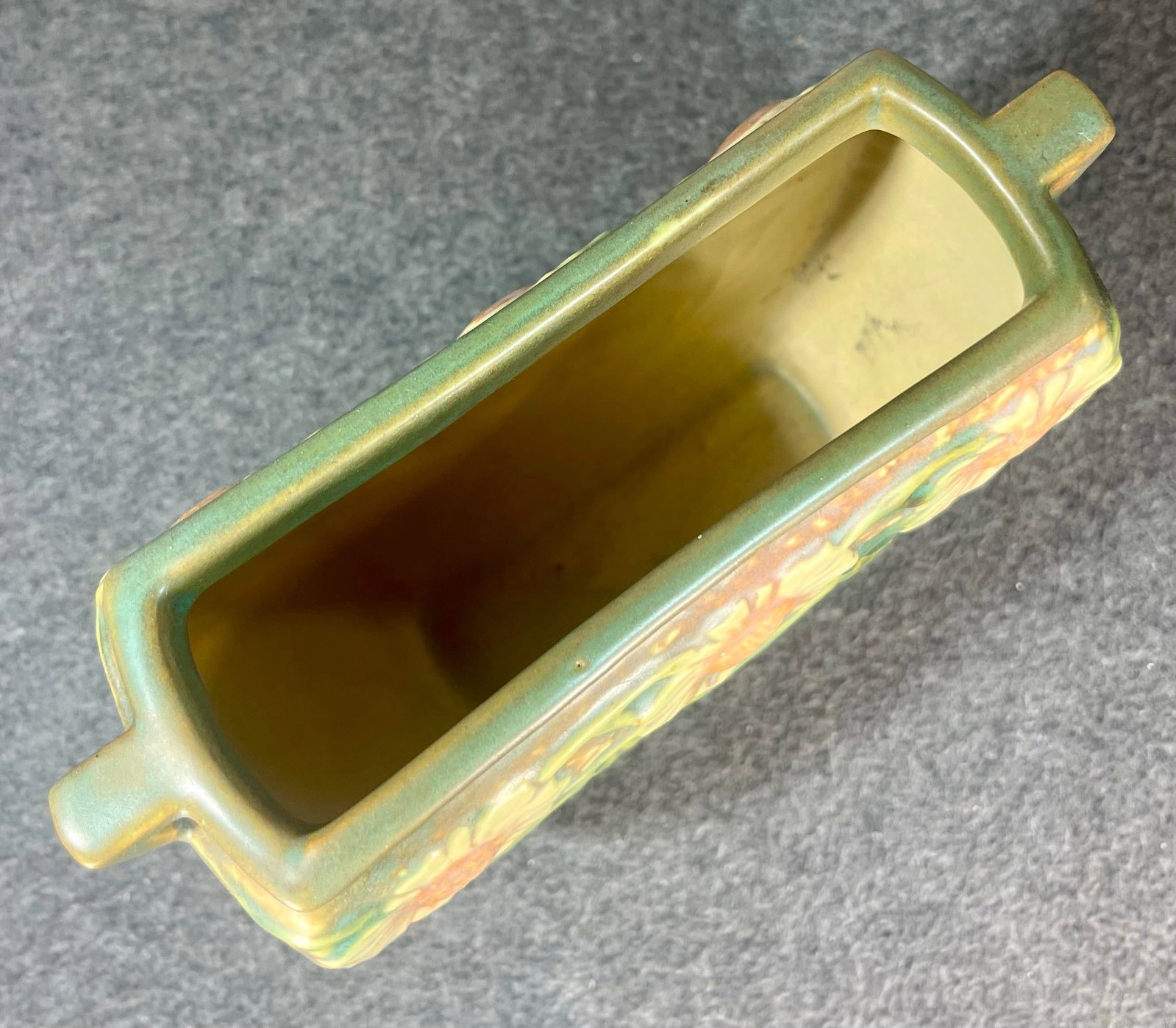 Antique Roseville Dahlrose Art Pottery Vase - 7