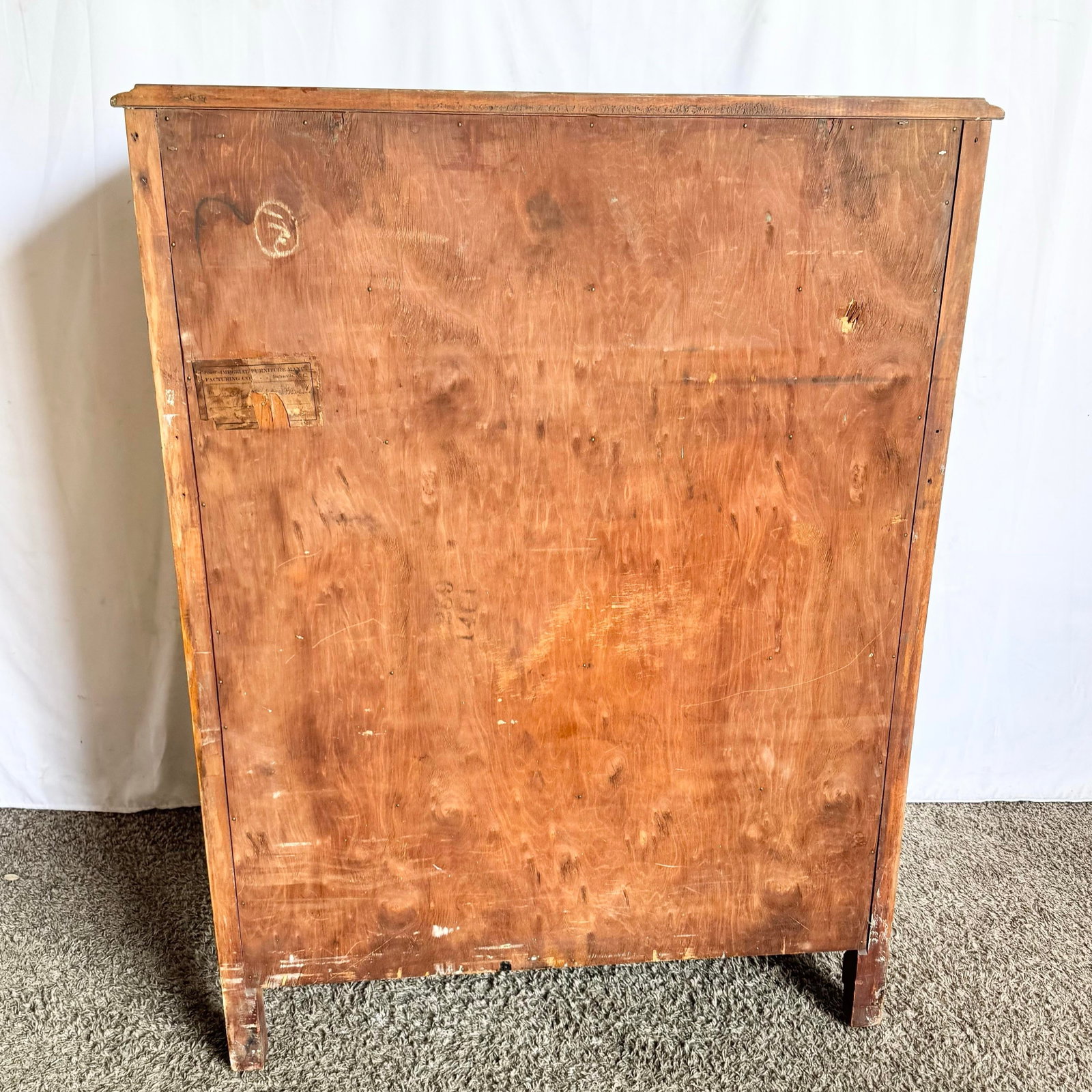 Antique French Provincial Style Wooden Highboy by Imperial Furniture Manufacturing - 4