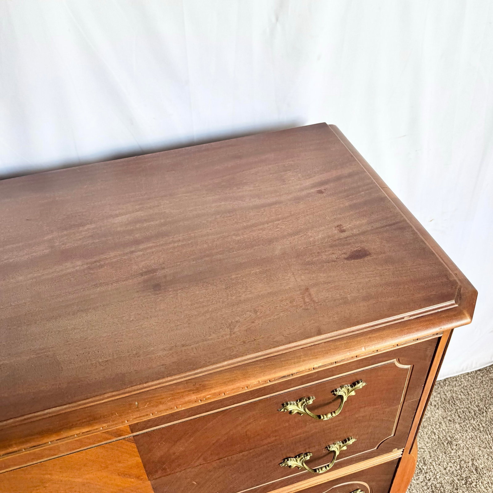 Antique French Provincial Style Wooden Highboy by Imperial Furniture Manufacturing - 8