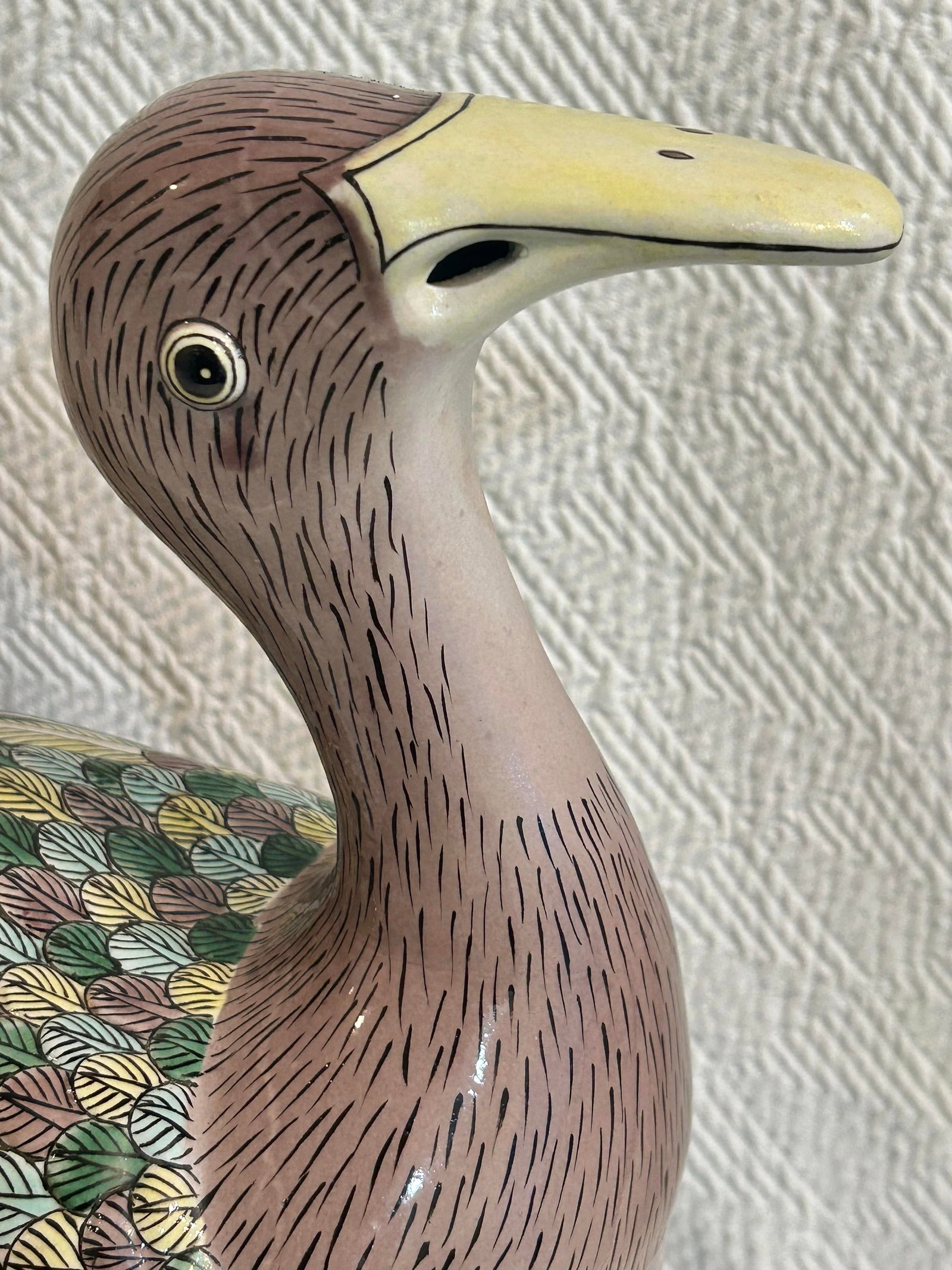 Mid 20th Century Chinoiserie Duck or Goose Tureen on Carved Wood Stand - 4