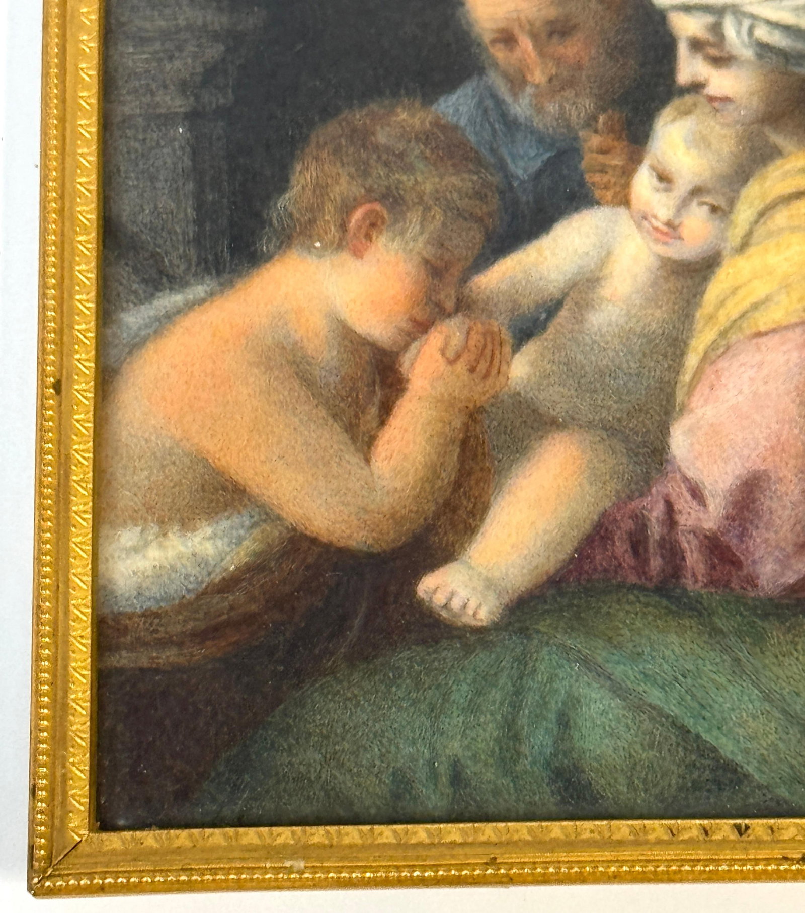 Italian Grand Tour Miniature of the Holy Family, Signed R. Tomassi, Rome, 19th C - 8