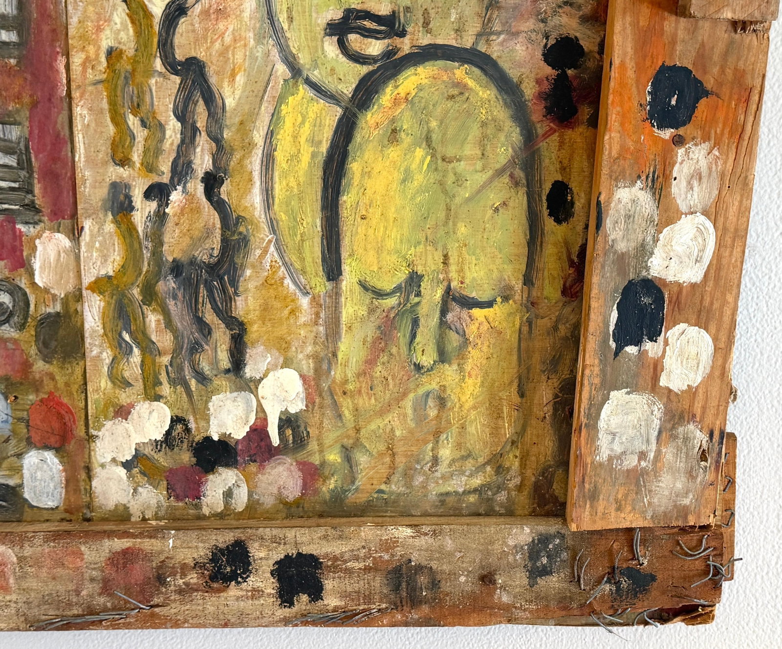 Purvis Young "” Procession and Witness (Angels and Mourning), Mixed-Media Diptych - 14