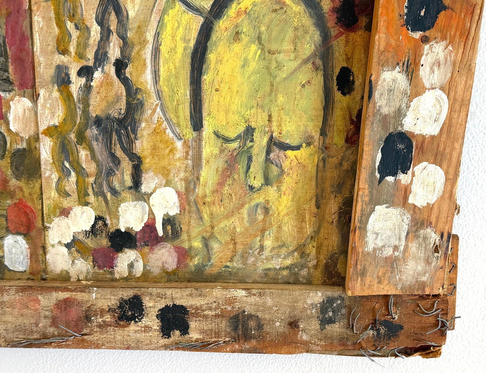 Purvis Young "” Procession and Witness (Angels and Mourning), Mixed-Media Diptych - 15