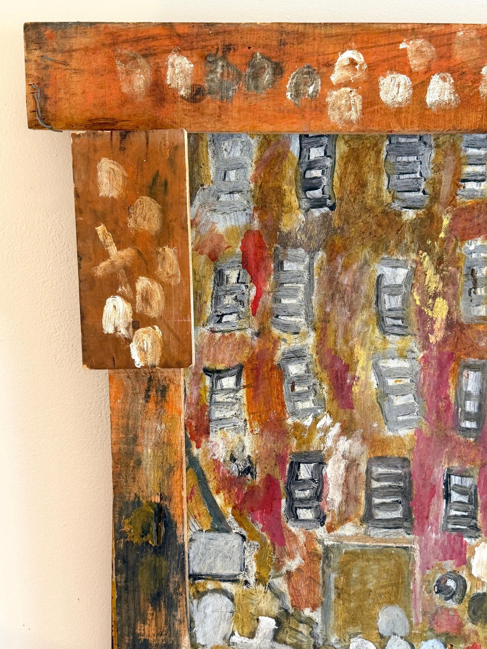 Purvis Young "” Procession and Witness (Angels and Mourning), Mixed-Media Diptych - 3