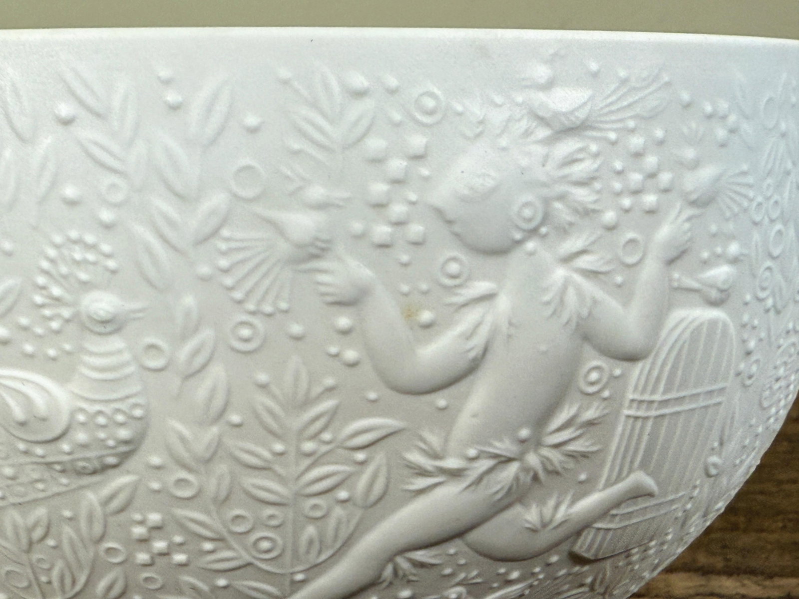 Mid Century Rosenthal Studio Line Porcelain Bowl BjÃ¸rn Wiinblad Magic Flute Relief Motif - 6