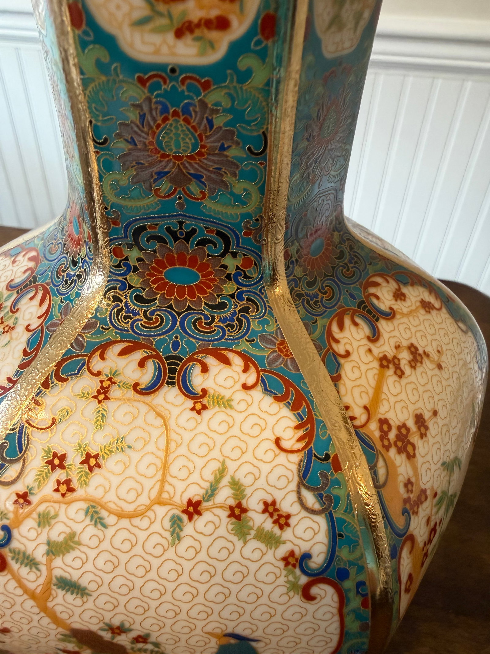 Meija Era Cloisonne Vase - 16