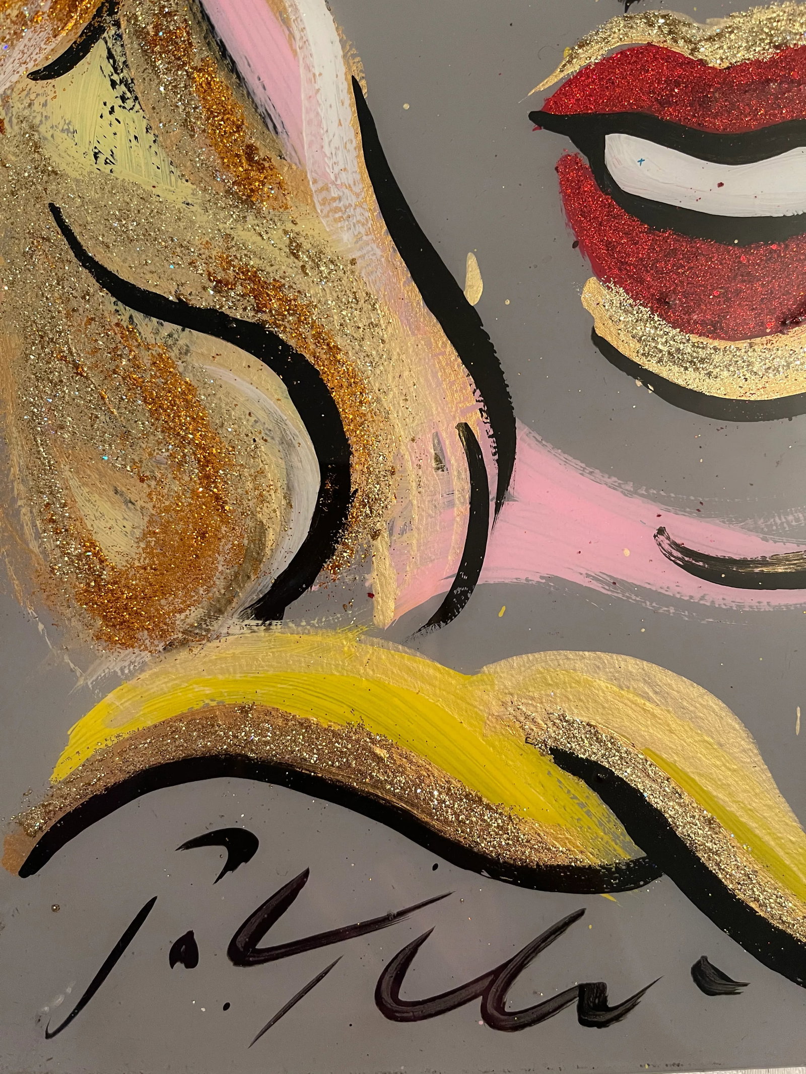 Marilyn Monroe Contemporary Abstract Portrait Collaboration with Peter Keil and MiMo (Mike Moz - 4