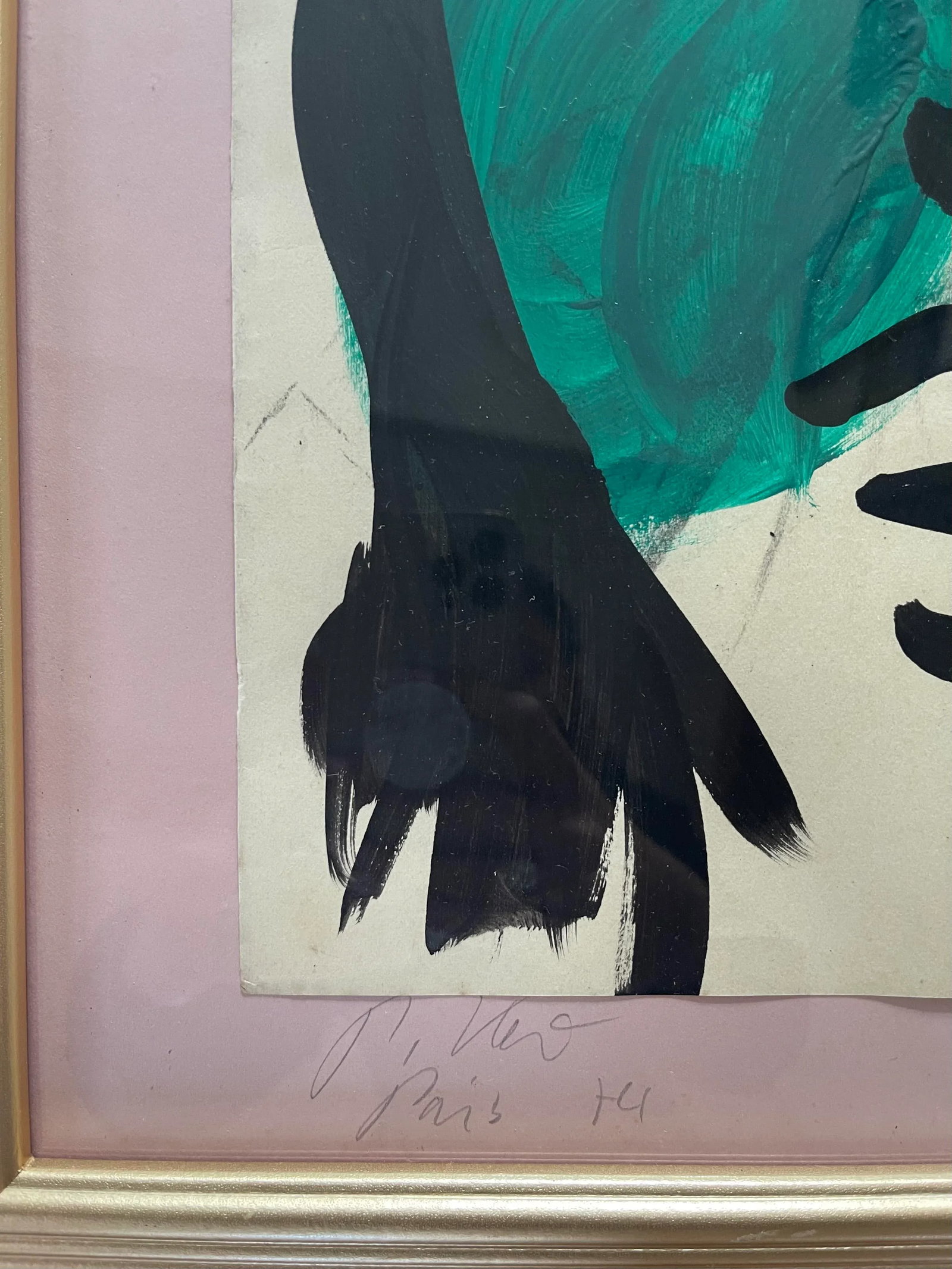 1970s "Me" Abstract Expressionist Artist Portrait Acrylic Painting by Peter Keil, Framed - 3