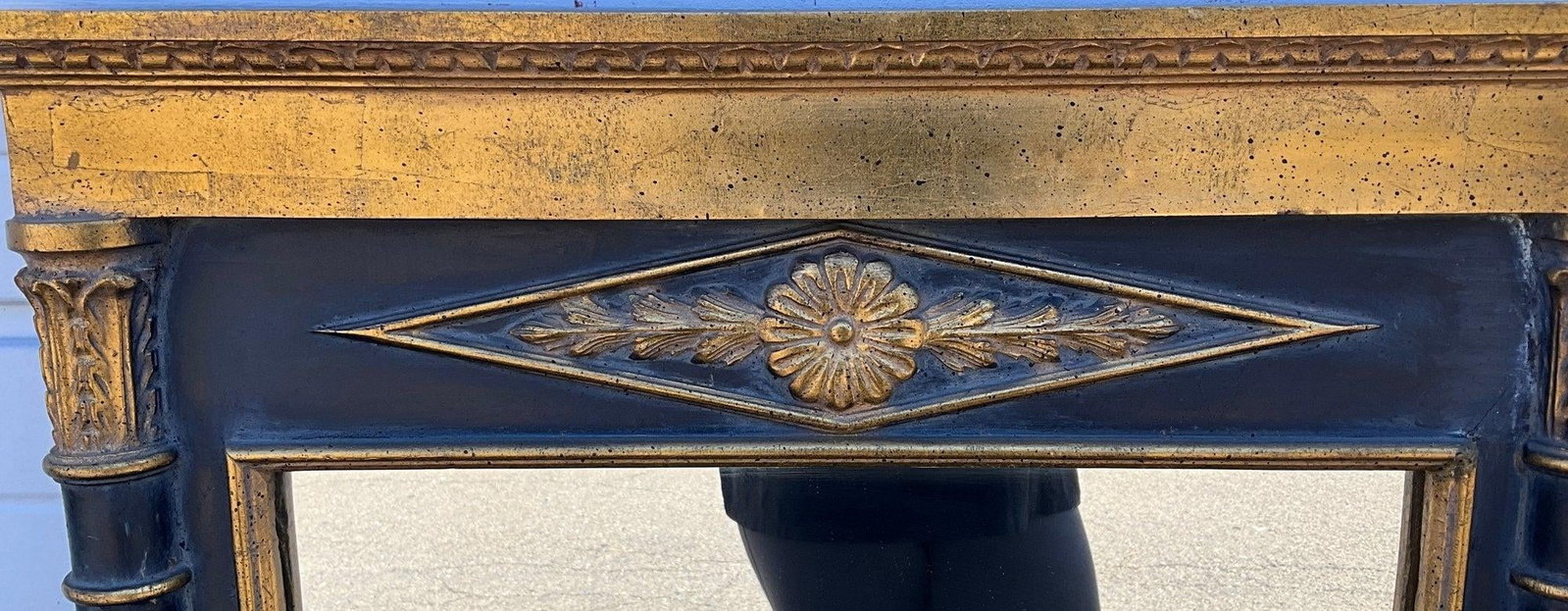 Large Vintage Neoclassical-Style Trumeau Wall Mirror - 6
