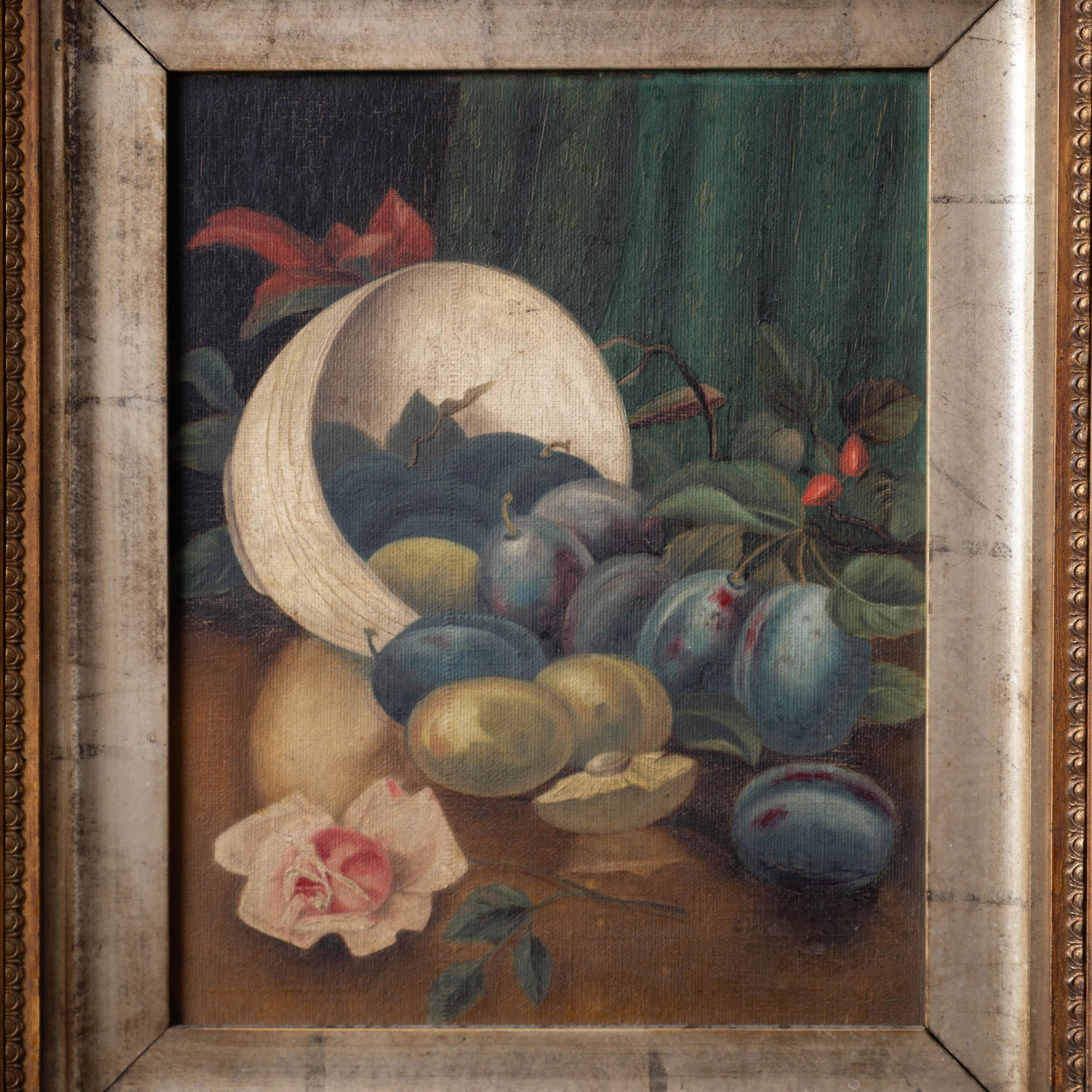 Pair of Victorian Still Life Oil Paintings, English, c.1870 - 5