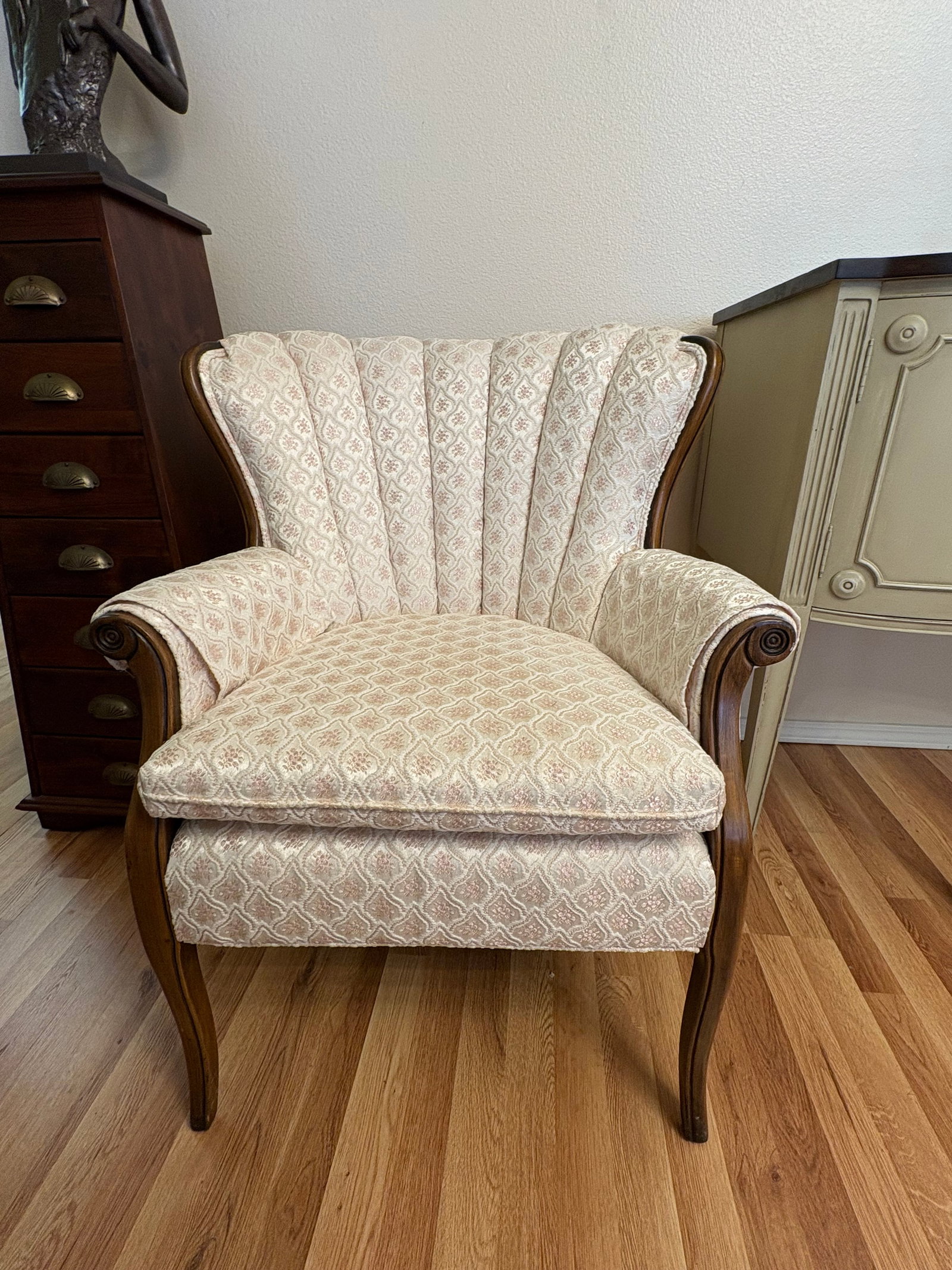1940s French Louis XV Upholtersed Lounge Chairs - A Pair - 5