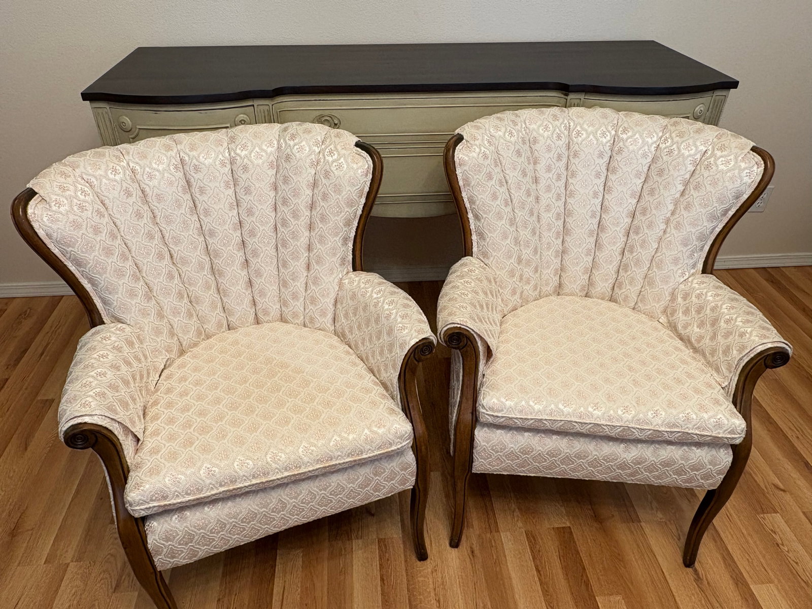 1940s French Louis XV Upholtersed Lounge Chairs - A Pair - 7
