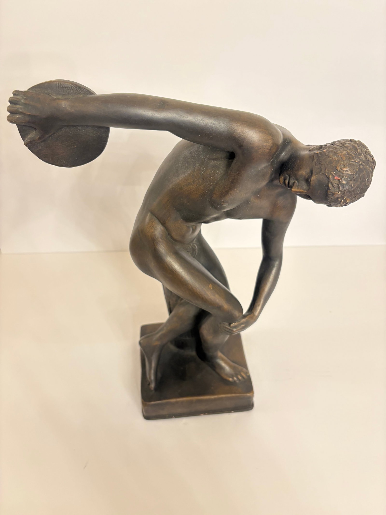 Vintage Bronze Sculpture of the Discobolus by Myron - 2