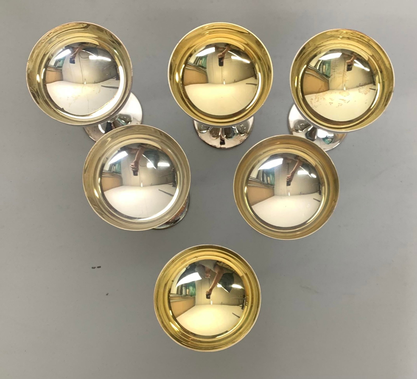 Vintage De Uberti Silver Plated Champagne Coupes - Set of 6 - 3