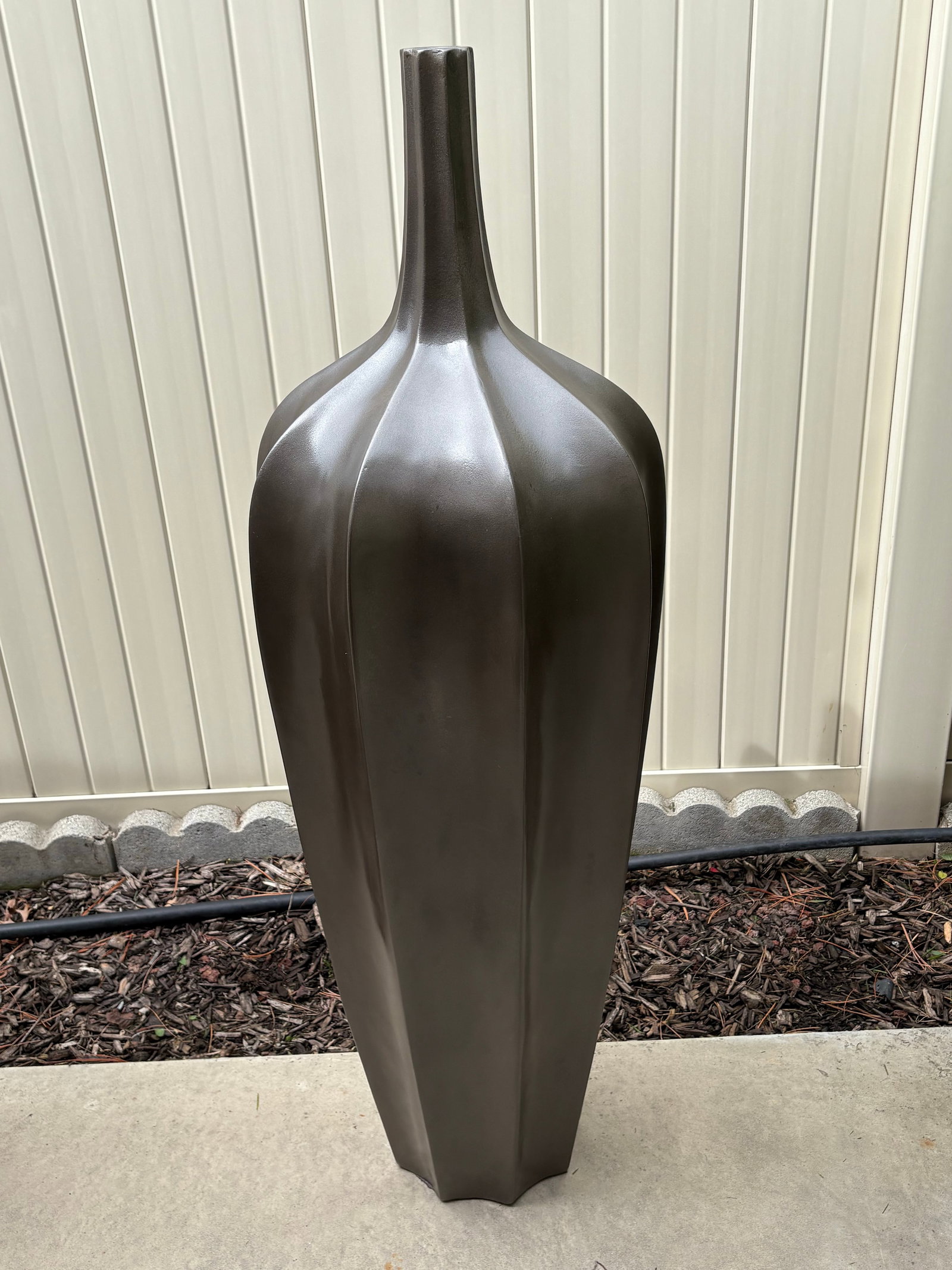 Vintage Bronzed Large Accolade Floor Vases - 2