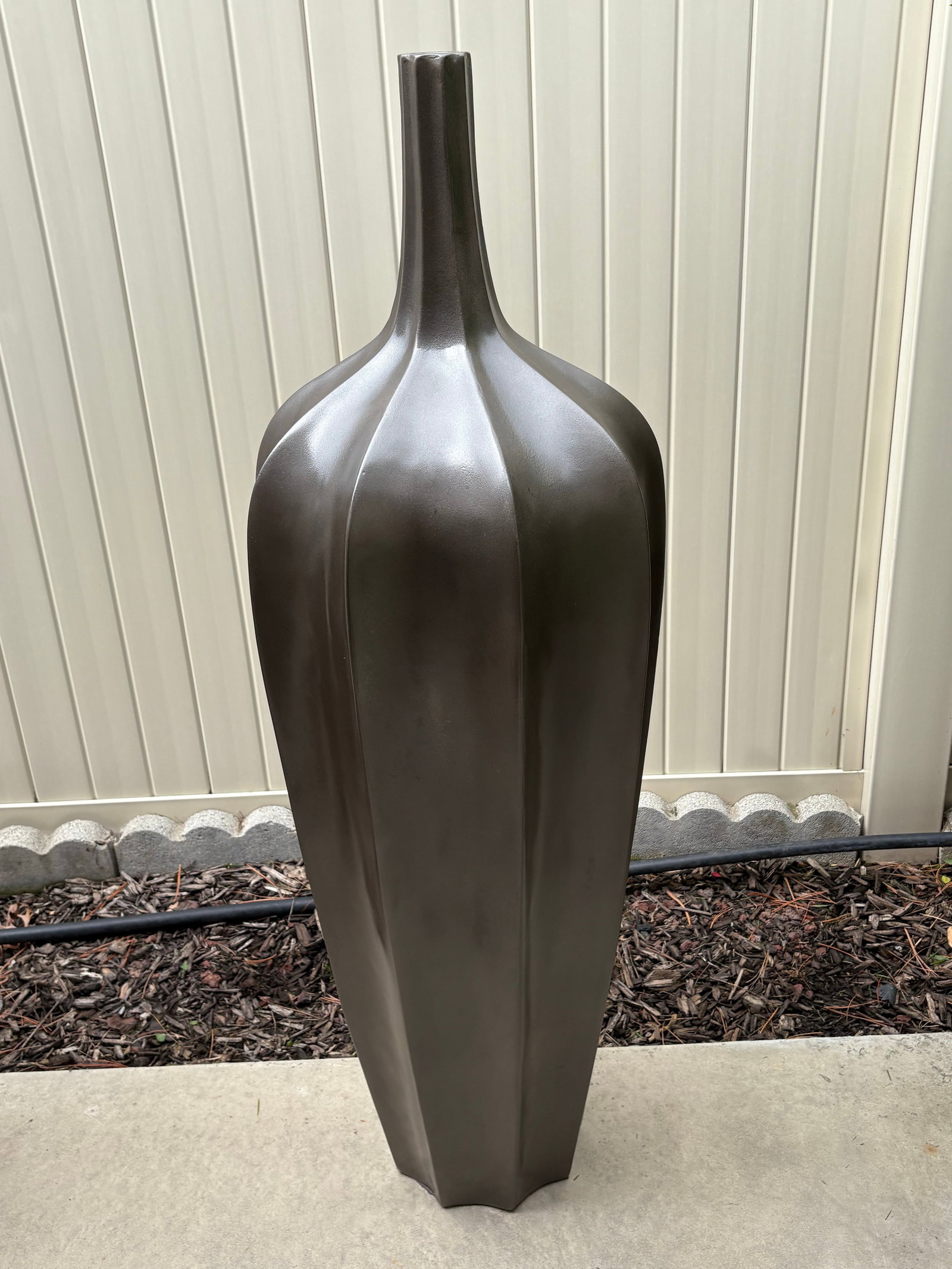 Vintage Bronzed Large Accolade Floor Vases - 4