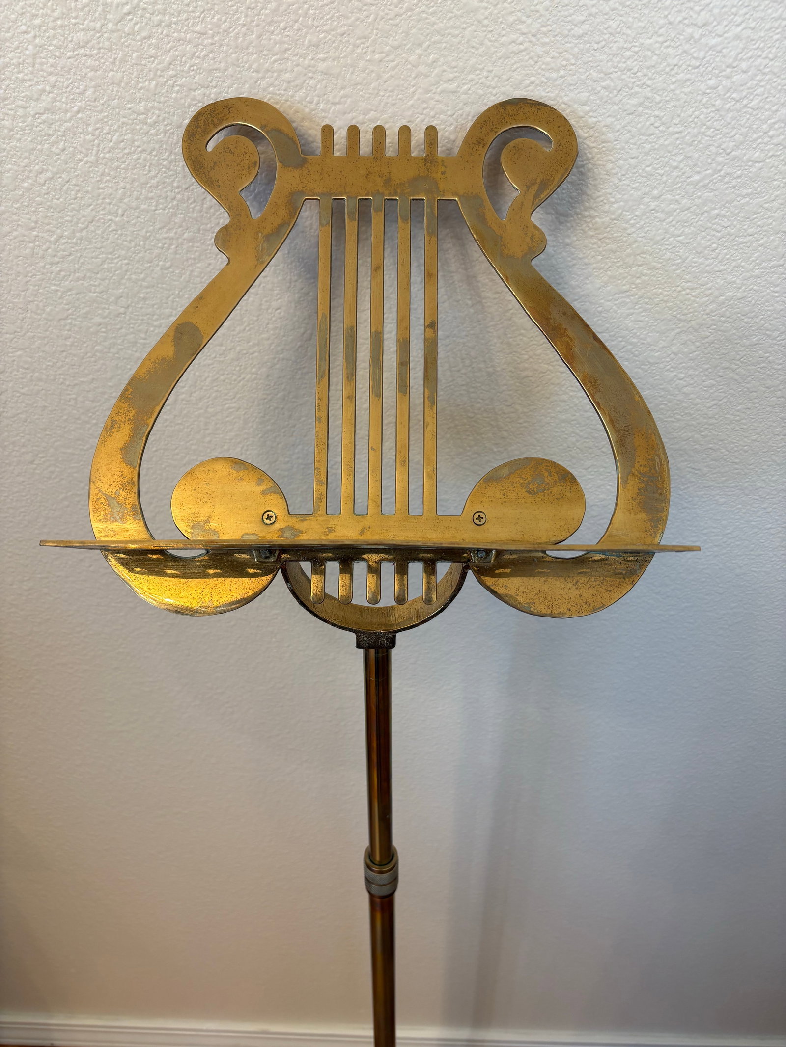 Vintage Brass Lyre Music Stand - 2