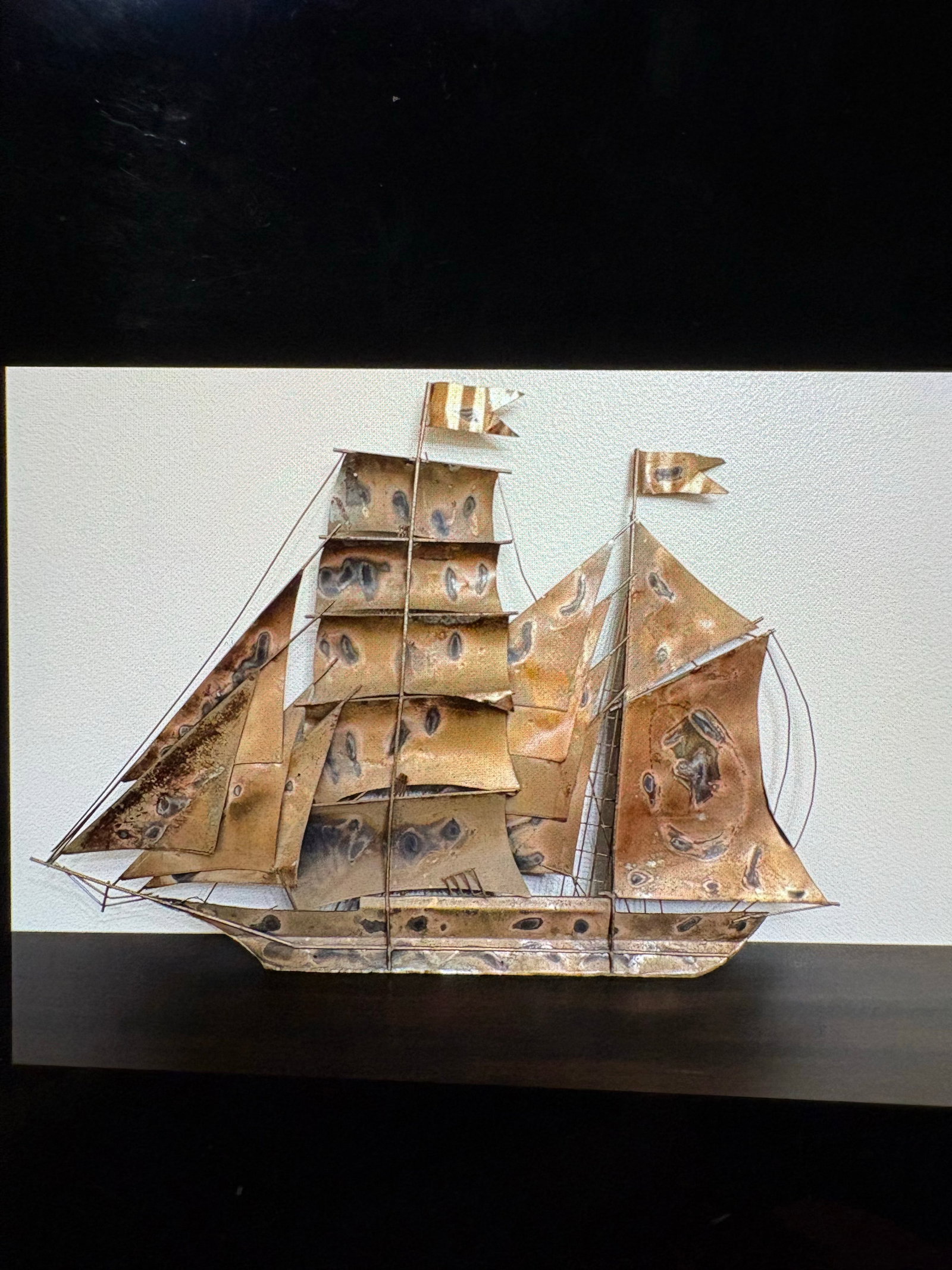1970s Brutalist Metal Ship - 2