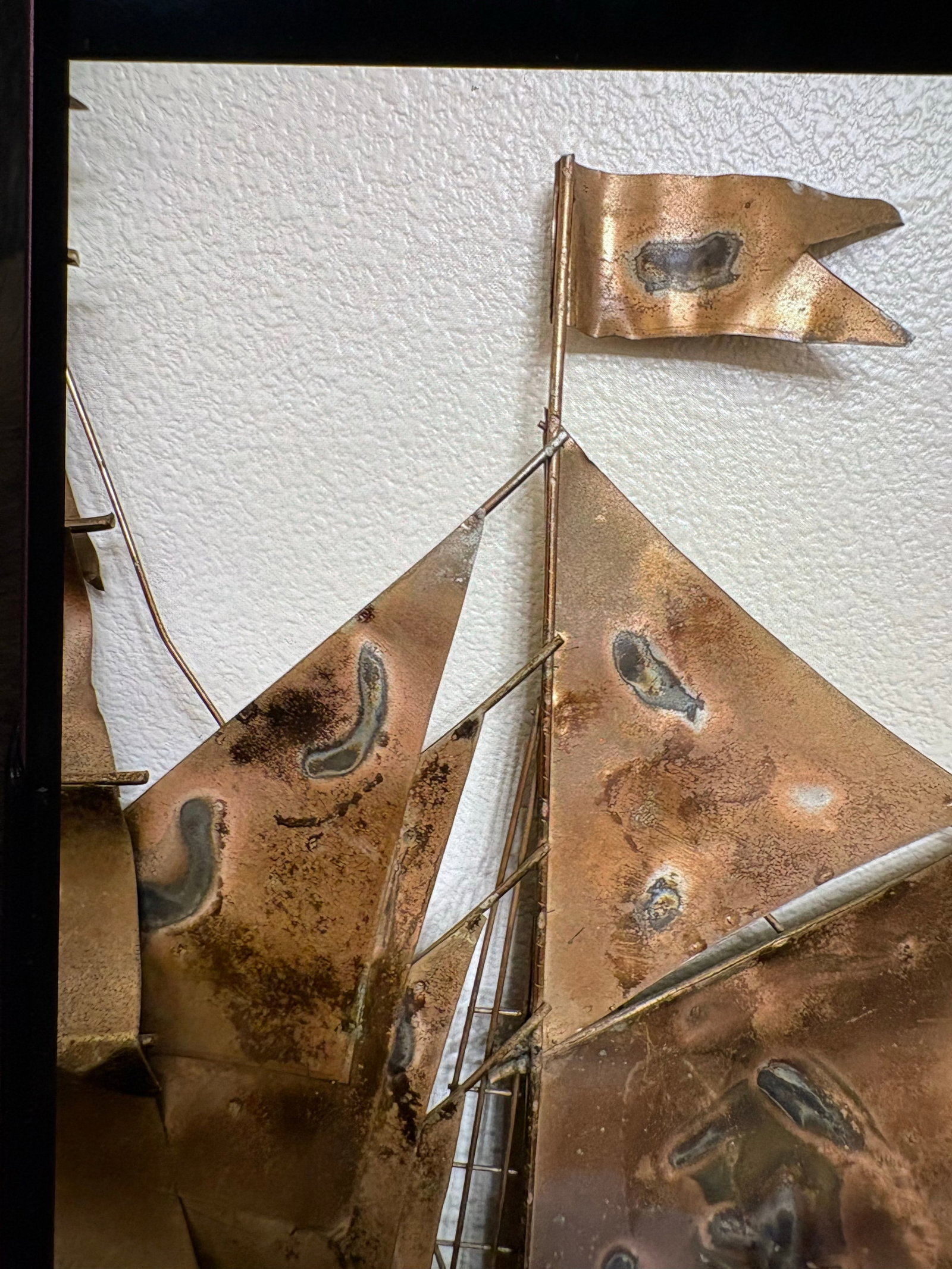 1970s Brutalist Metal Ship - 8