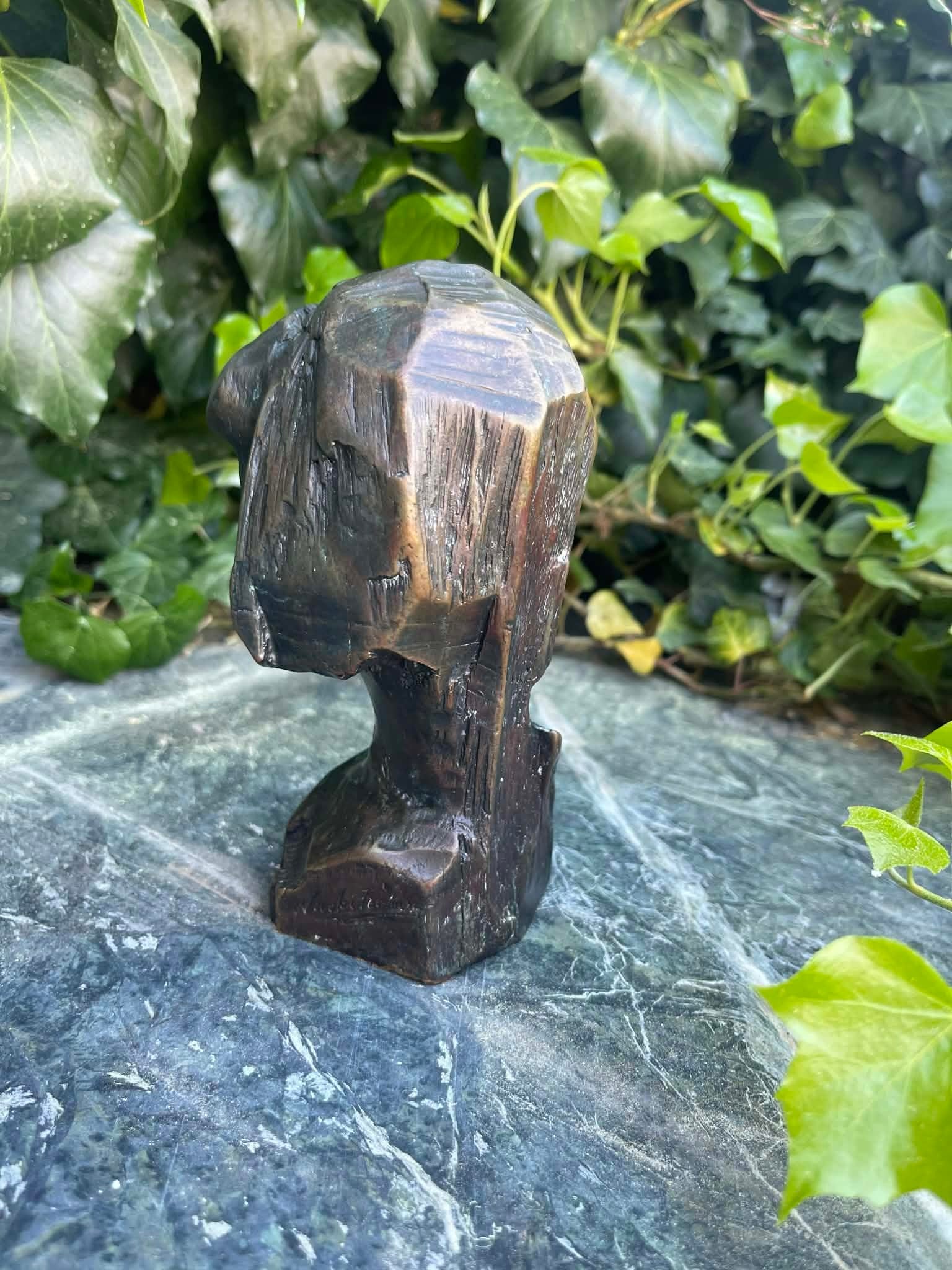 Mid 20th Century Bronze Sculpture "Taos Beauty" by Nicolai Fechin – Native American Portrait - 8