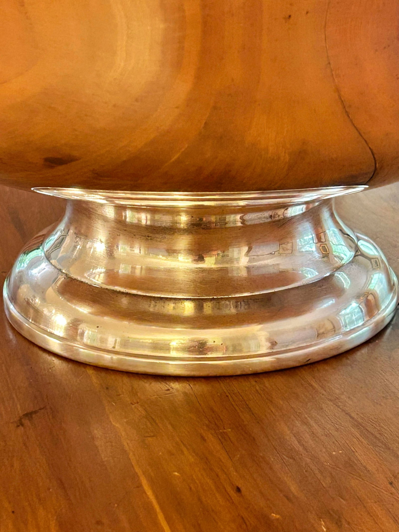 Vintage Gorham Newport Silverplate Punch Bowl, 18" Diameter Footed Centerpiece With Grape & Shell - 8