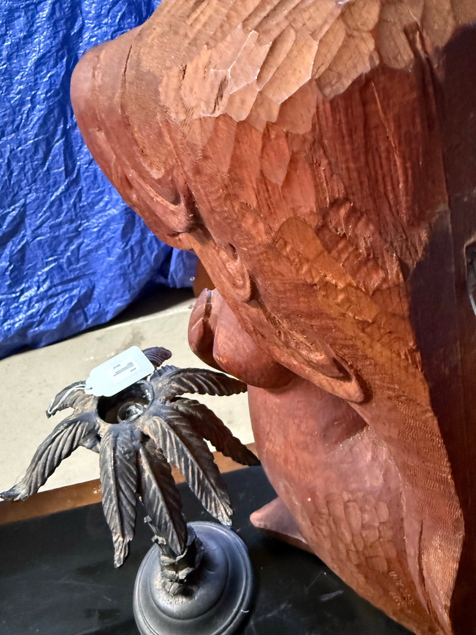 Early 20th Century Very Unique Figure Head for Boat Mermaid Made of Cedar Ulysses Oxf 81 - 7