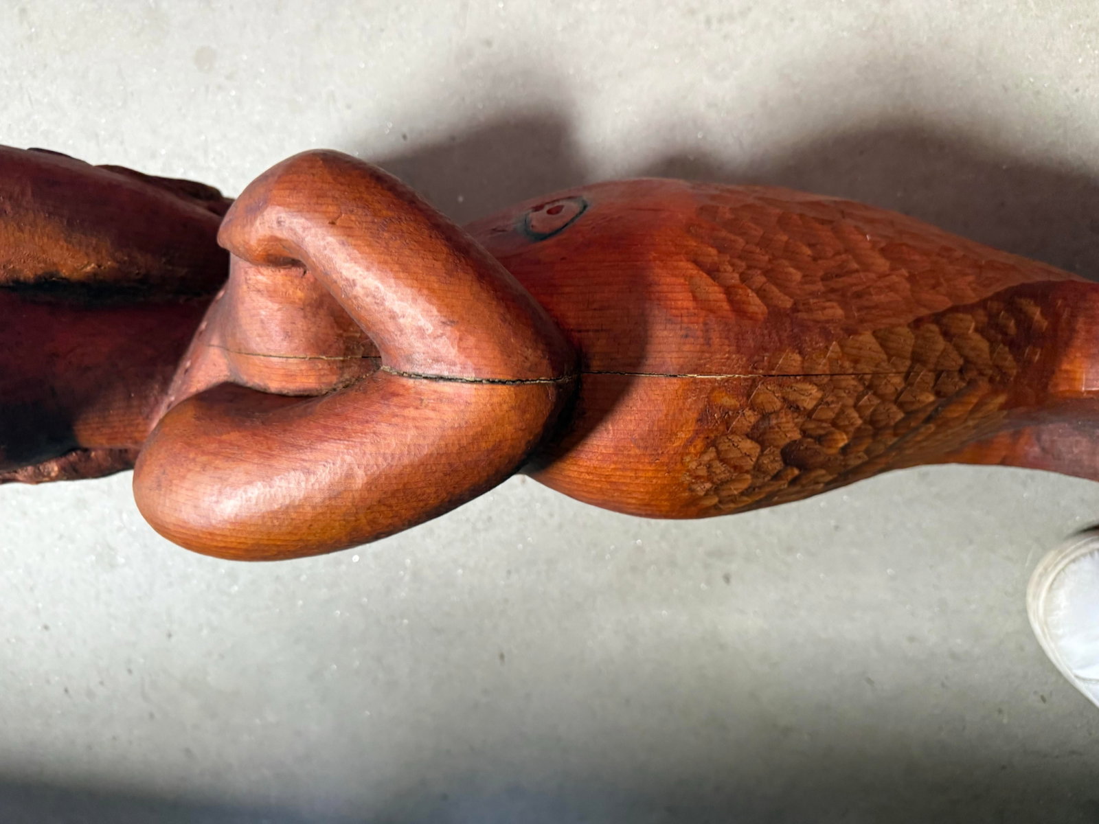 Early 20th Century Very Unique Figure Head for Boat Mermaid Made of Cedar Ulysses Oxf 81 - 9