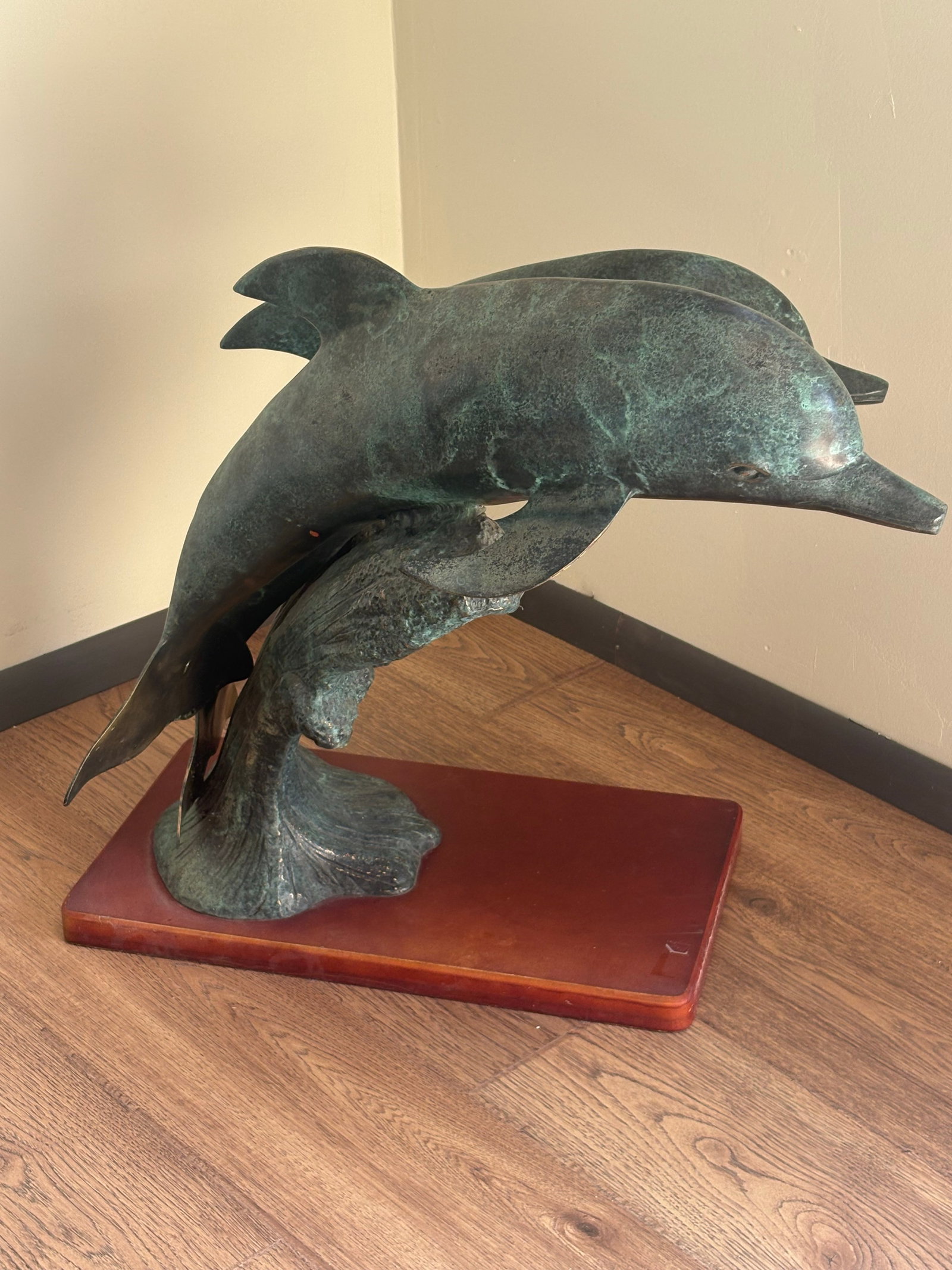 Vintage Bronze Dolphins, "Sea Prancer" - 2